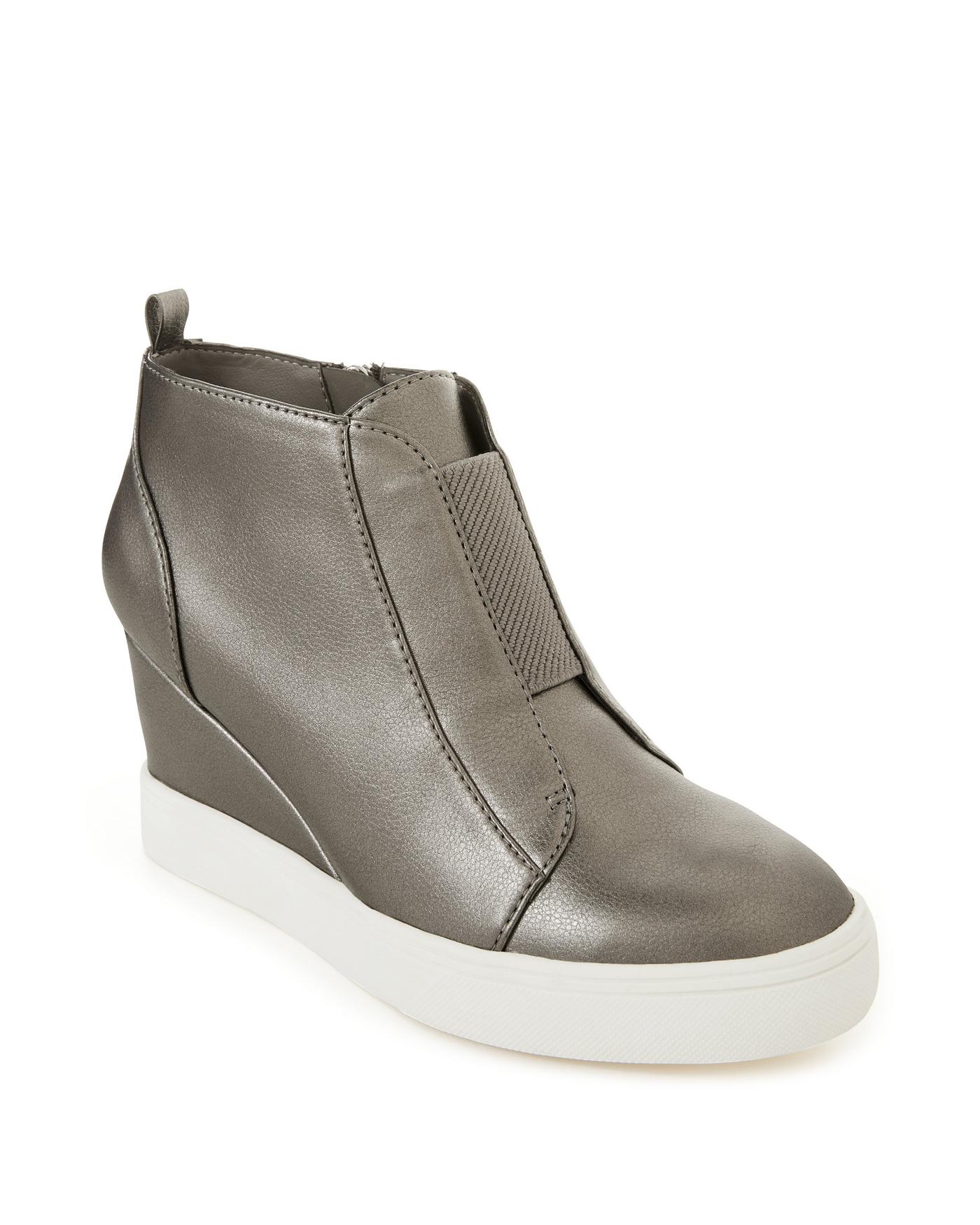 Gray store wedge sneakers