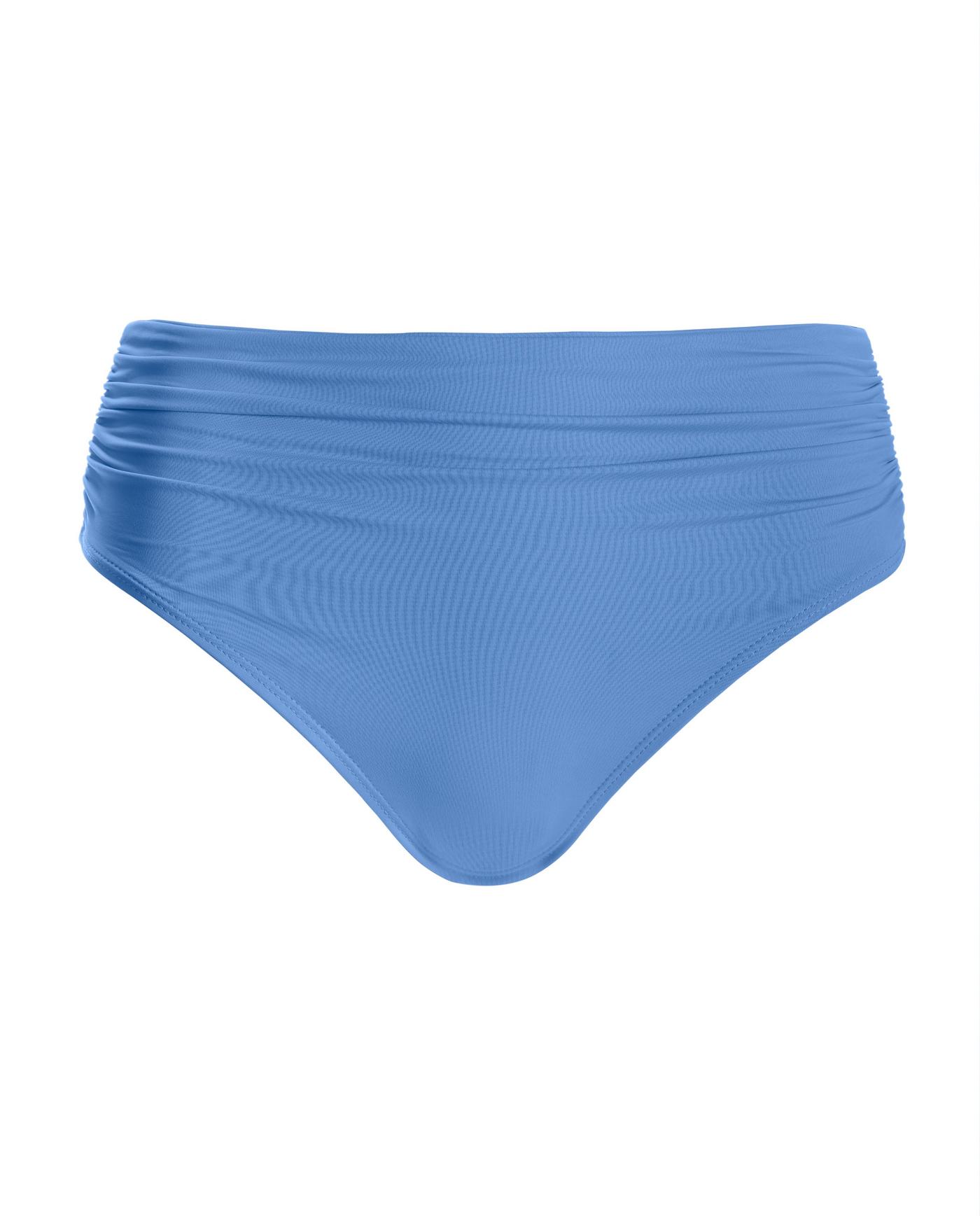 Swim Sense High-Waisted Bikini Bottom - Fountain Blue