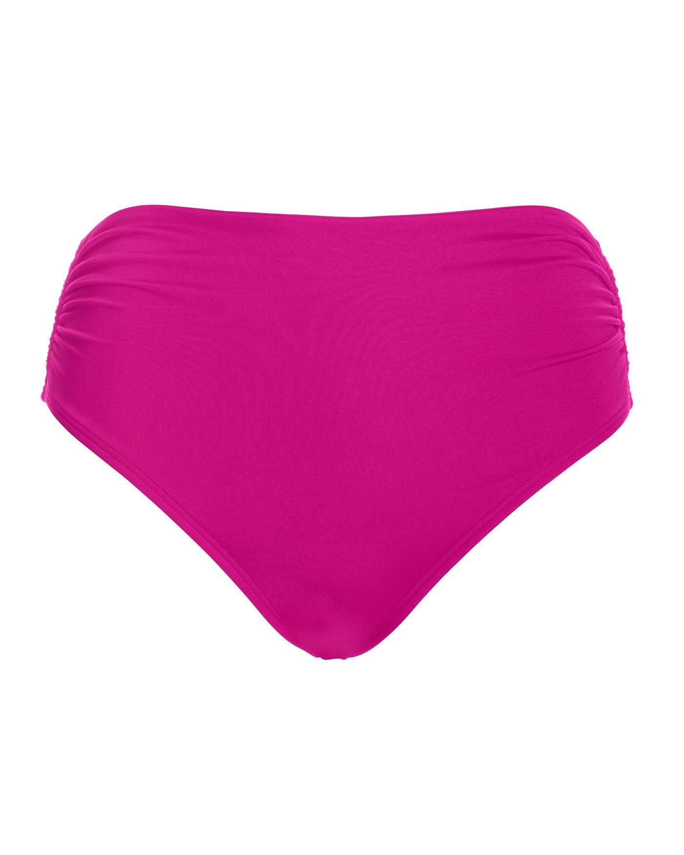 J.Crew: High-rise Full-coverage Bikini Bottom In Pink Limone Print