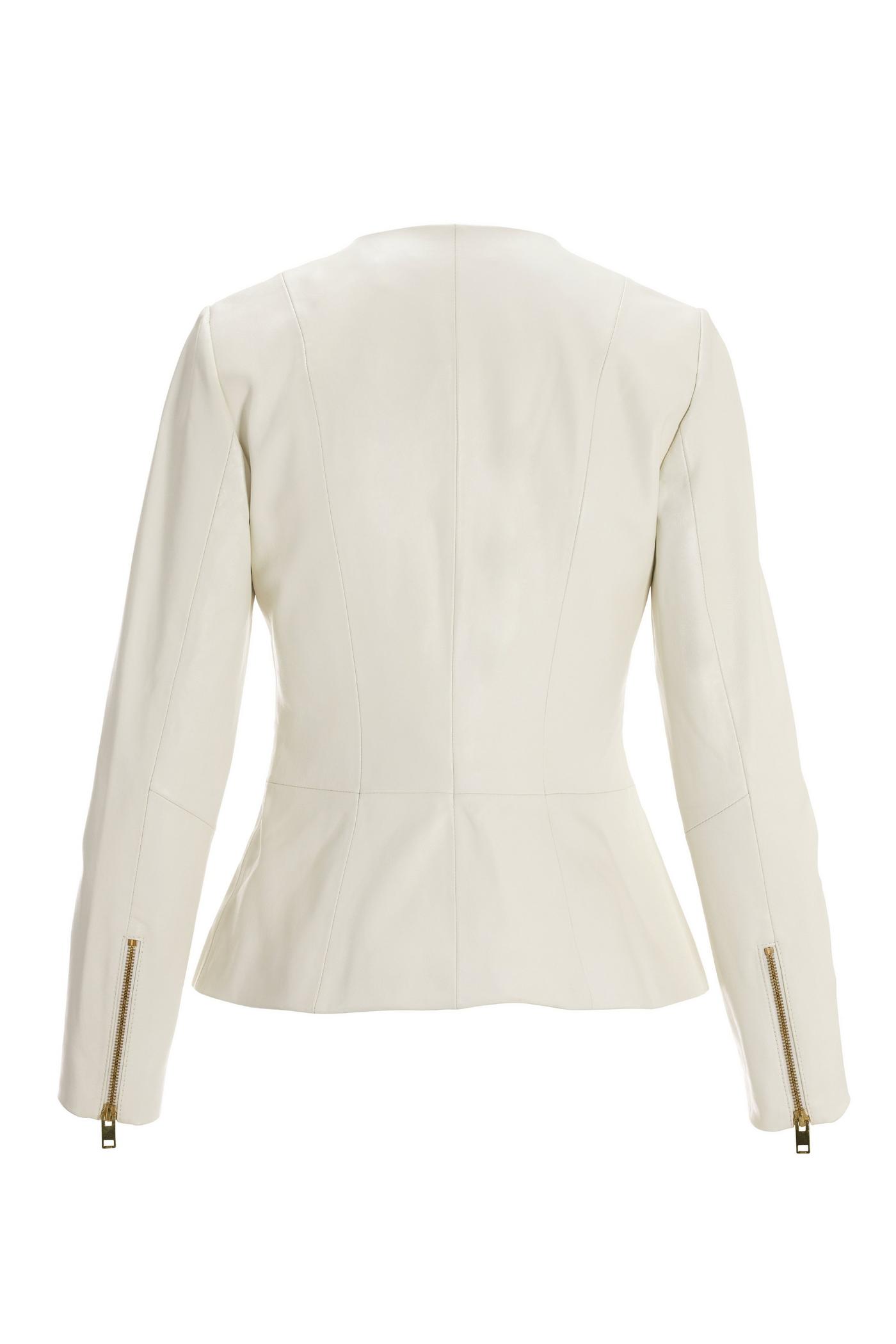 White peplum outlet blazer