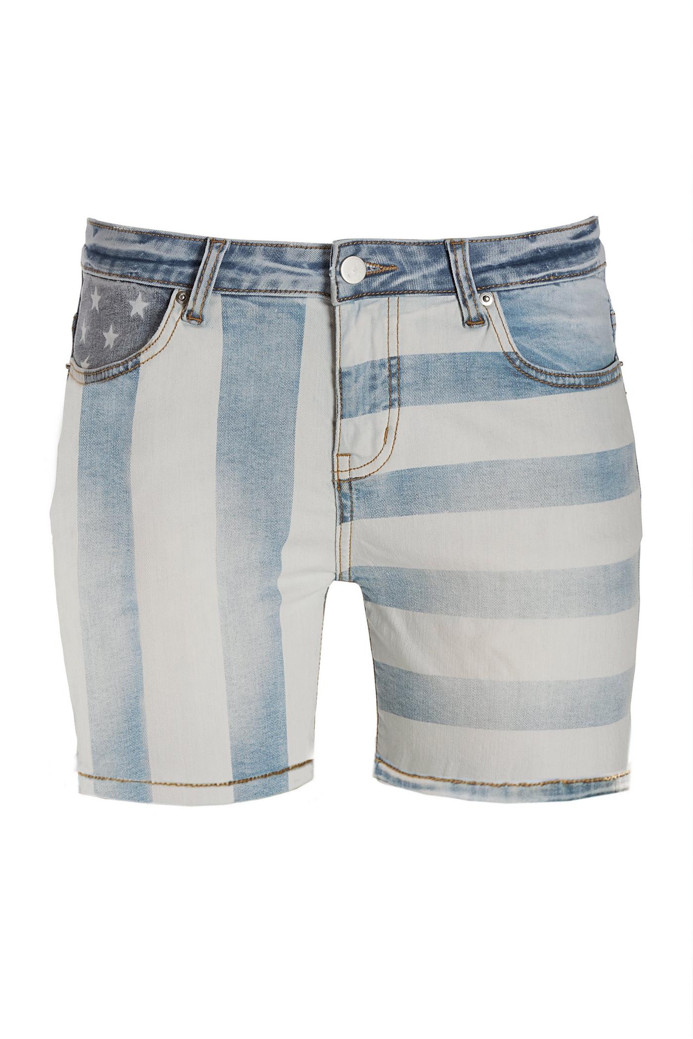 Stars And Stripes Denim Short Light Wash Boston Proper