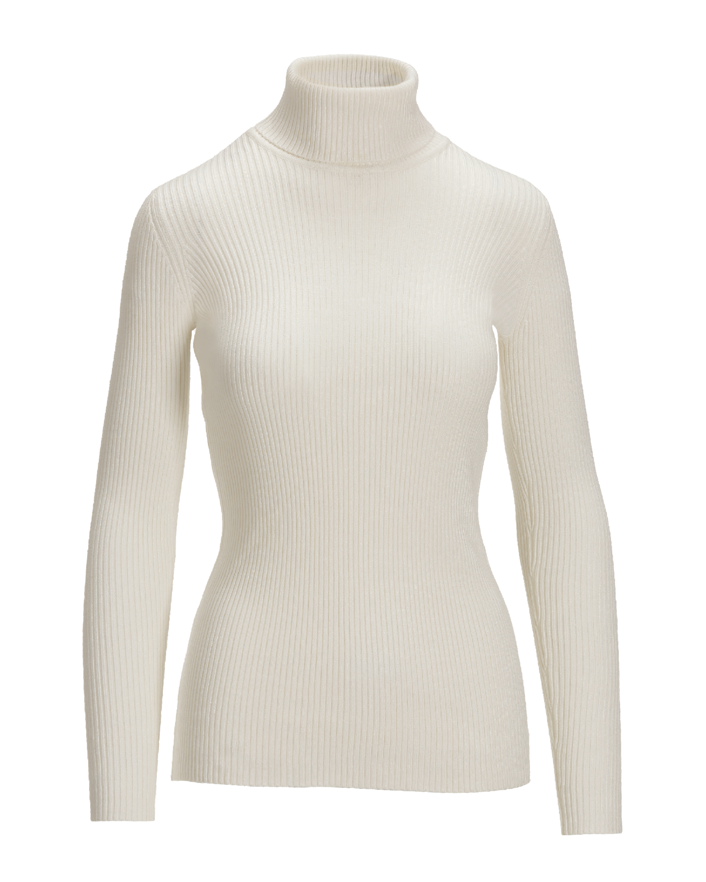 White store ribbed turtleneck