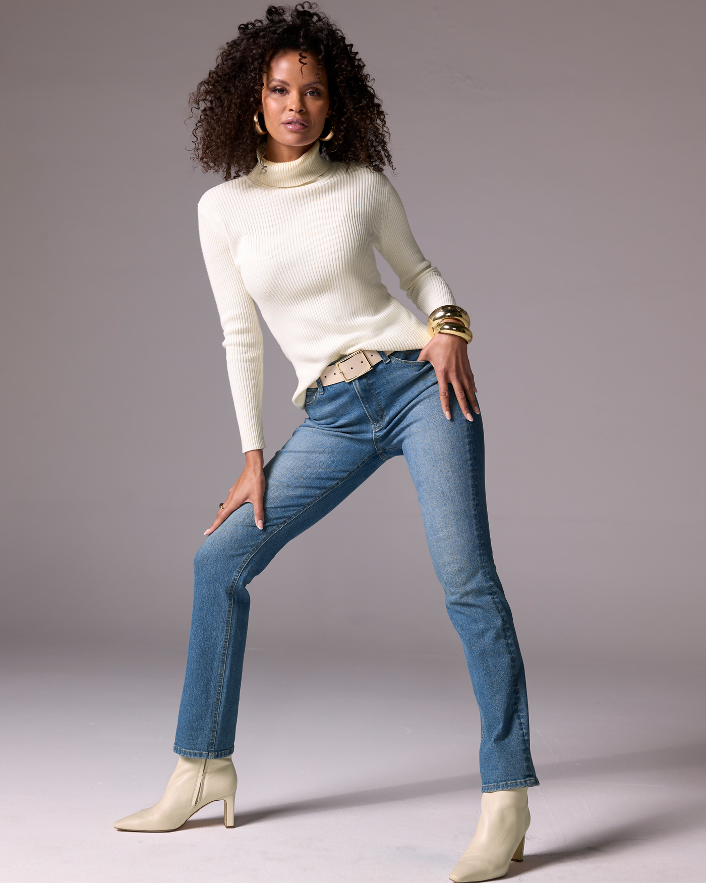 White ribbed turtleneck sweater clearance women's