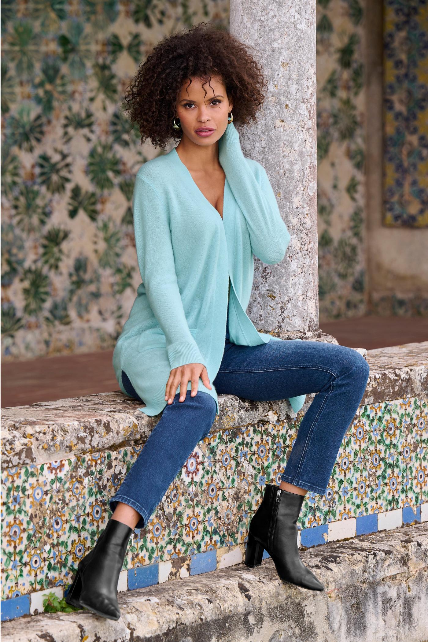 Aqua 2024 cashmere cardigan