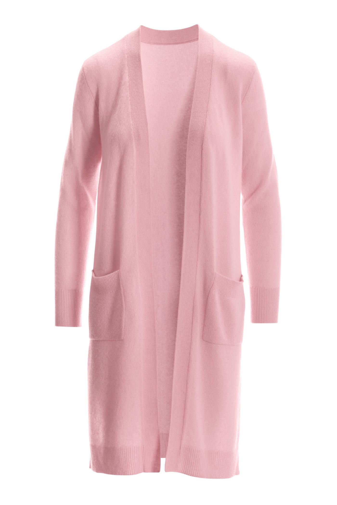 Light pink long cardigan sweater hotsell