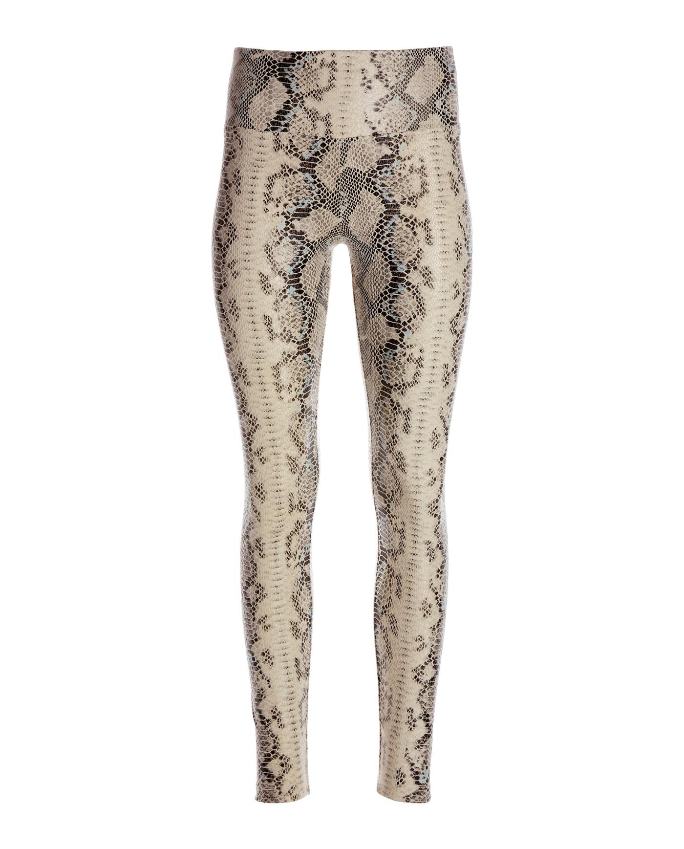 STEPH BIKER LEGGING - WHITE PALE SNAKE – KIHT