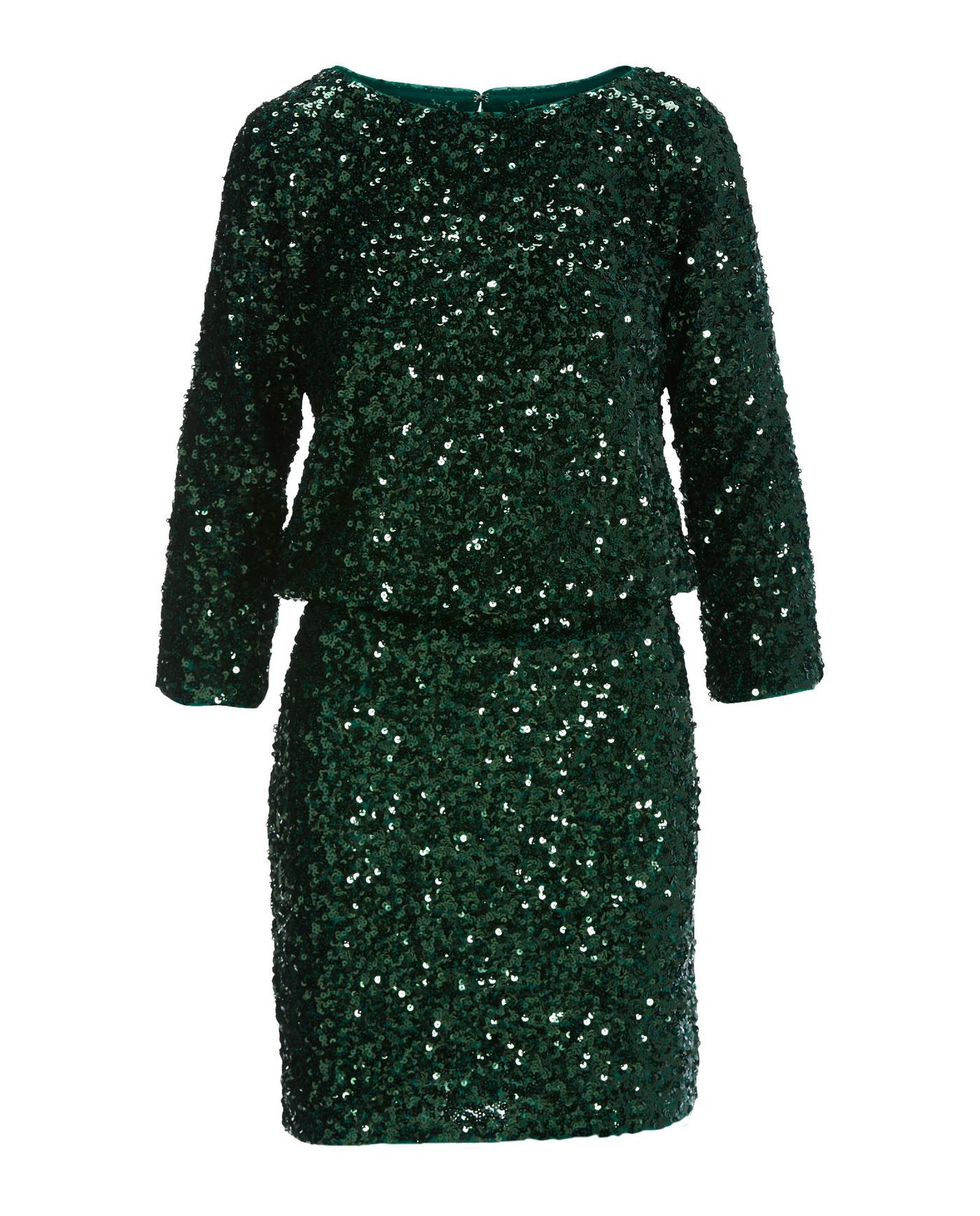 Asda green 2024 sequin dress