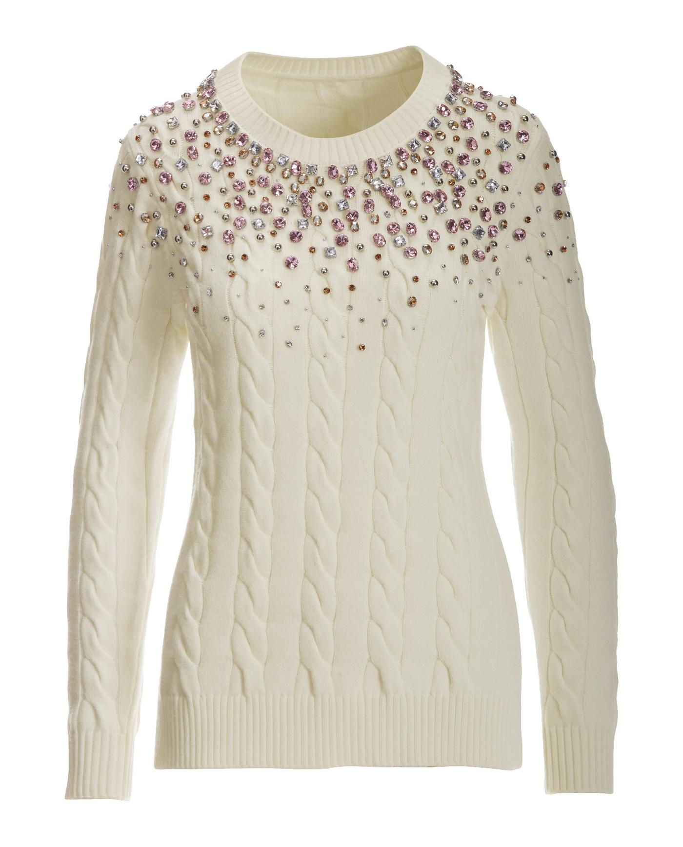 Embellished hotsell neck jumper