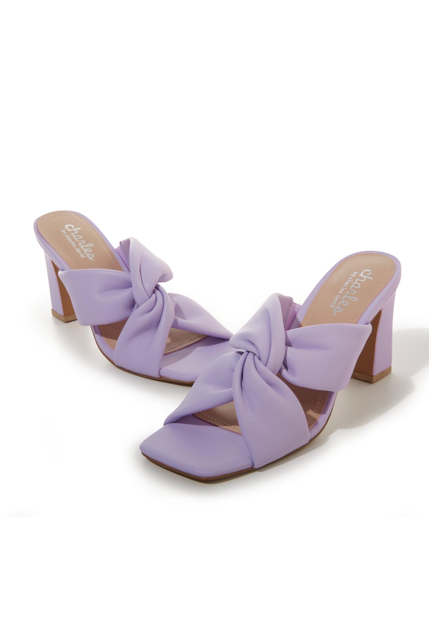 Lavender high 2024 heel sandals