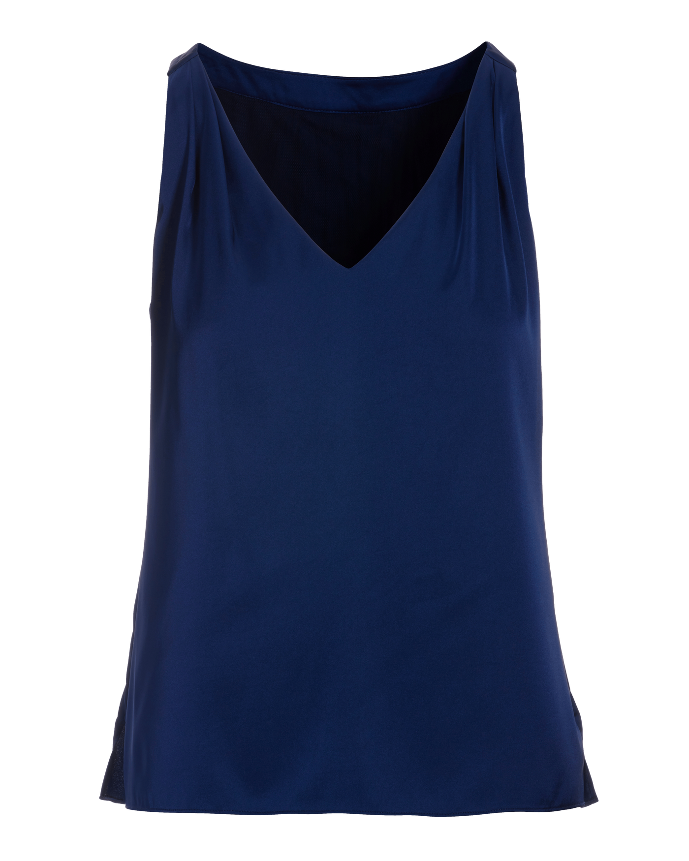 navy blue v neck blouse