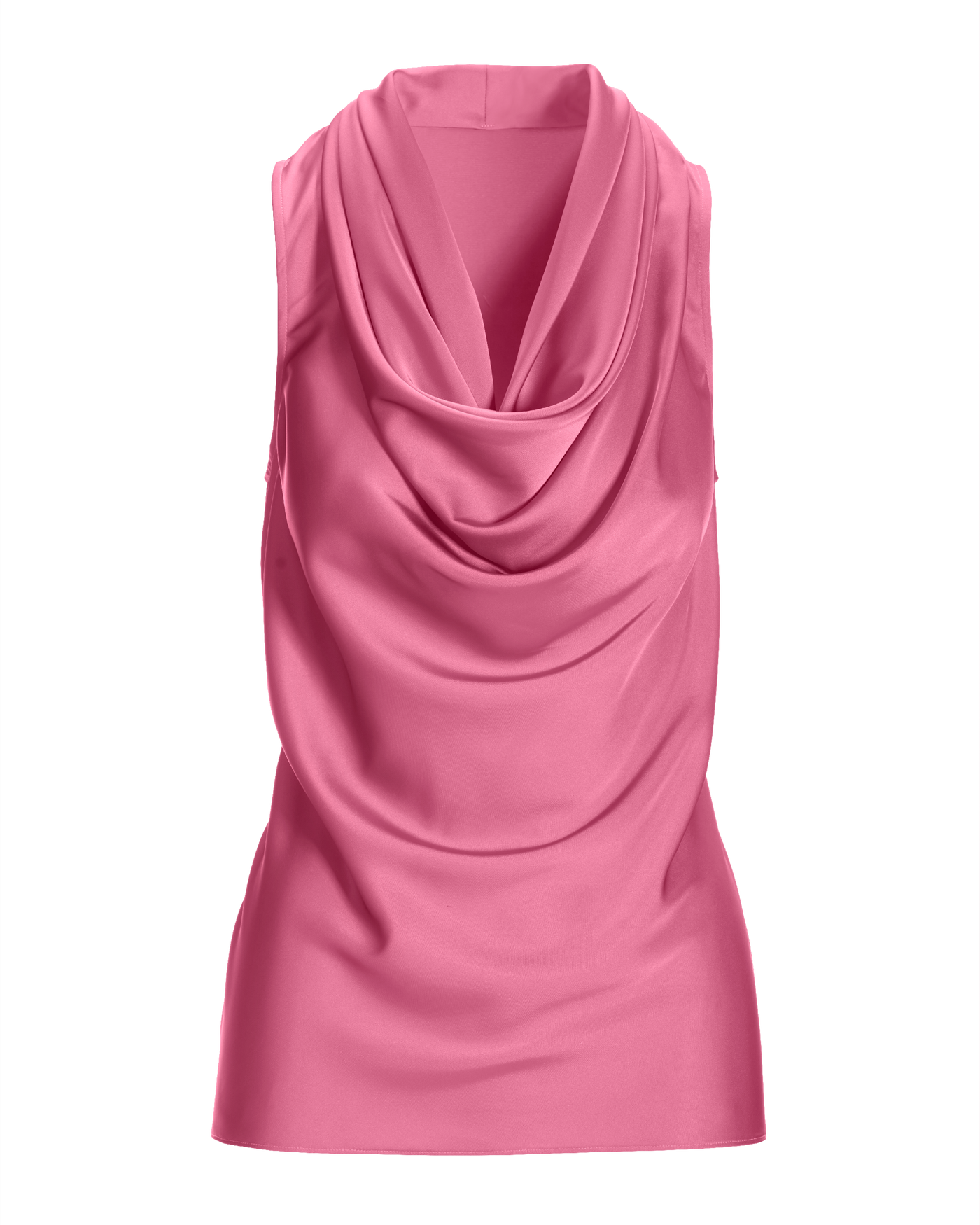 Marilyn Cowl-Neck Charmeuse Blouse - Aurora Pink | Boston Proper