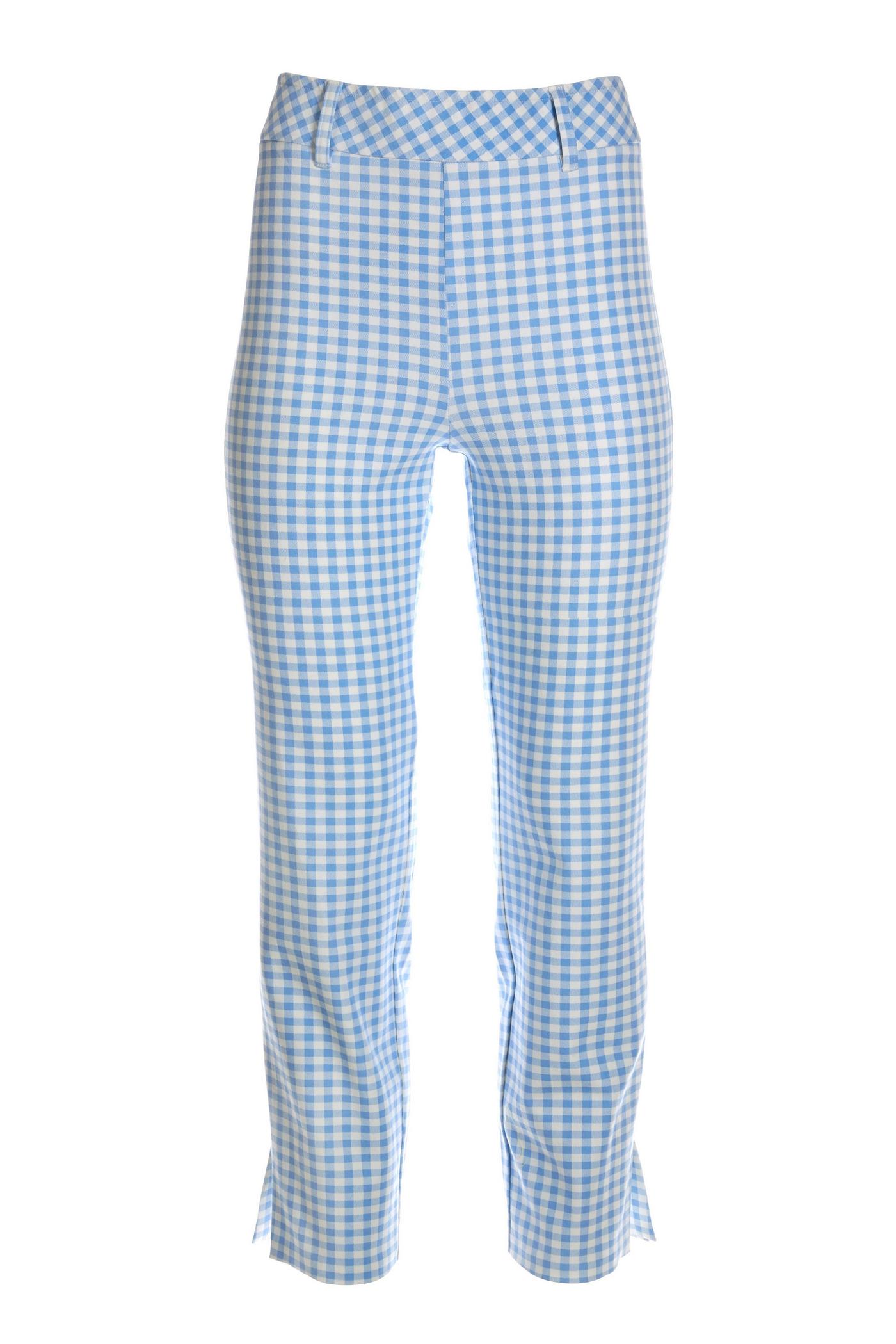 Gingham cropped pants shop
