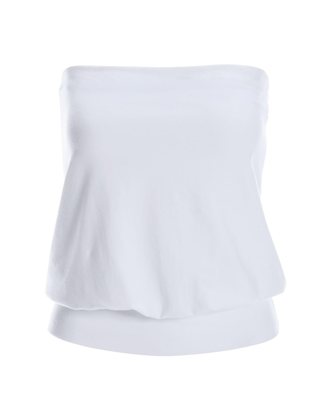 TPZ* KISS MESH PADDED TUBE TOP IN WHITE