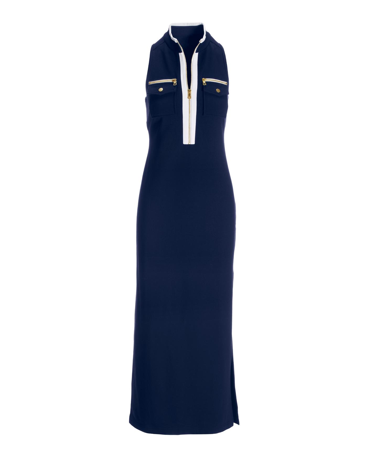 Zip maxi outlet dress