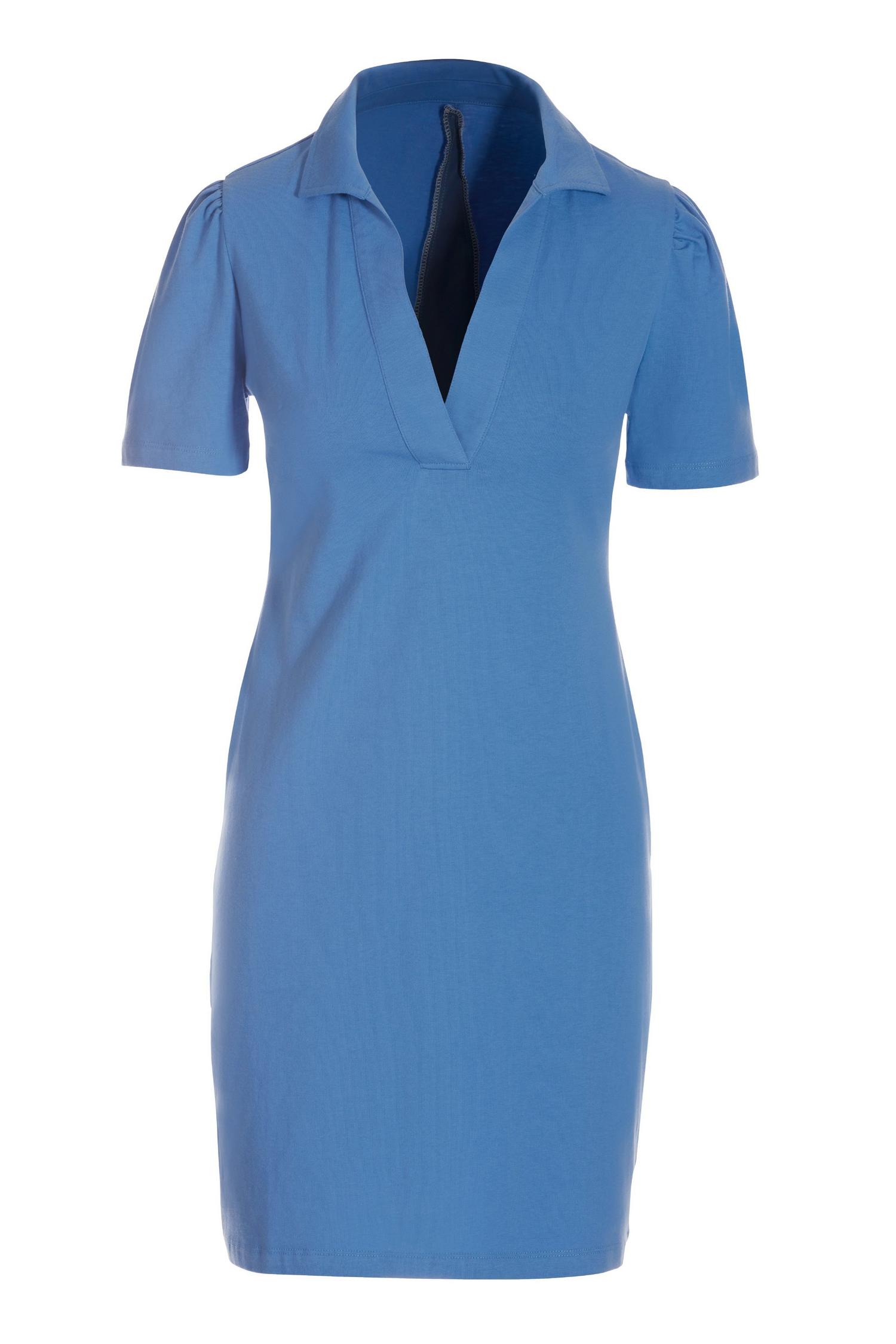 light blue casual dress with sleeves