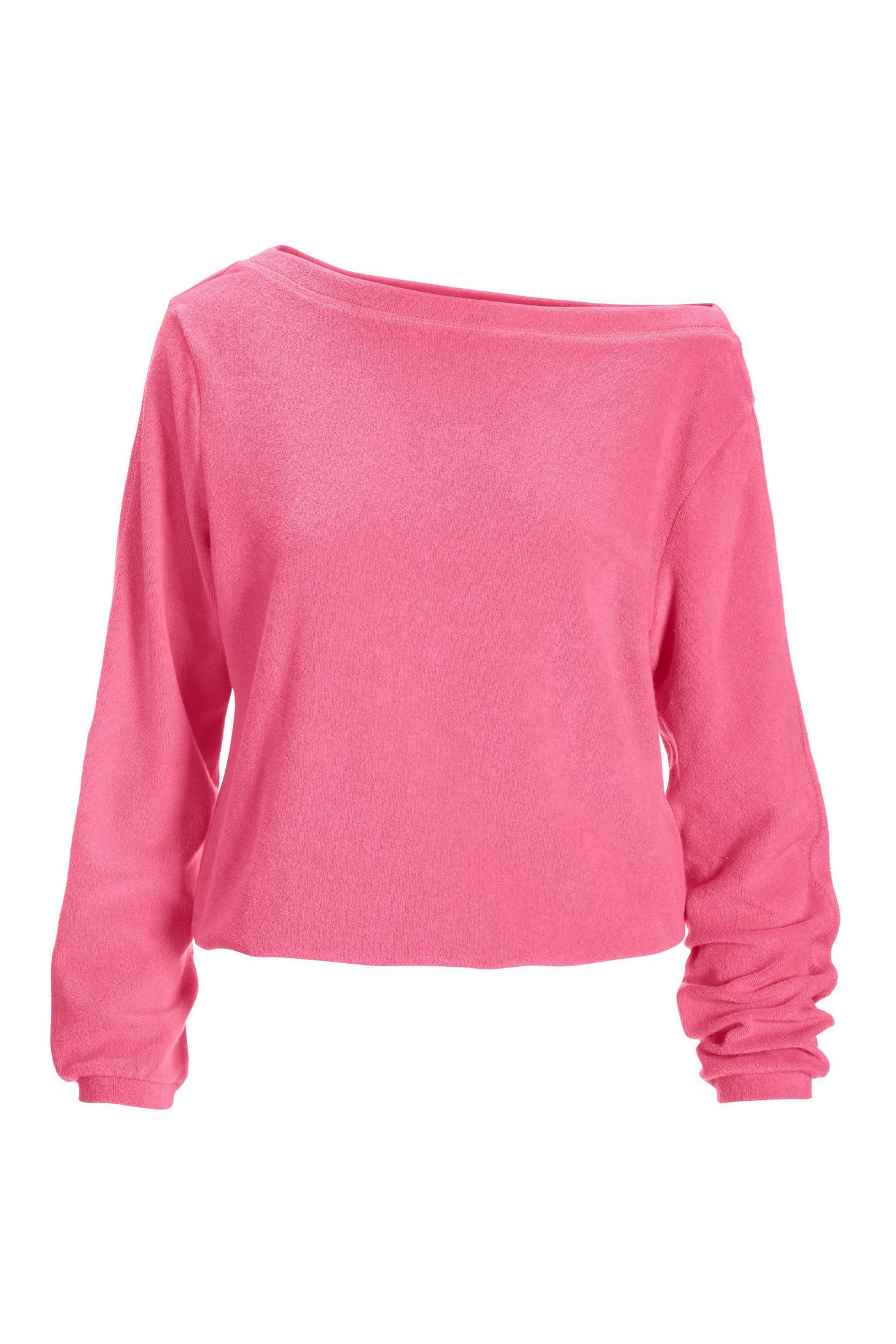 Loop Terry Slouchy Sweatshirt - Pink