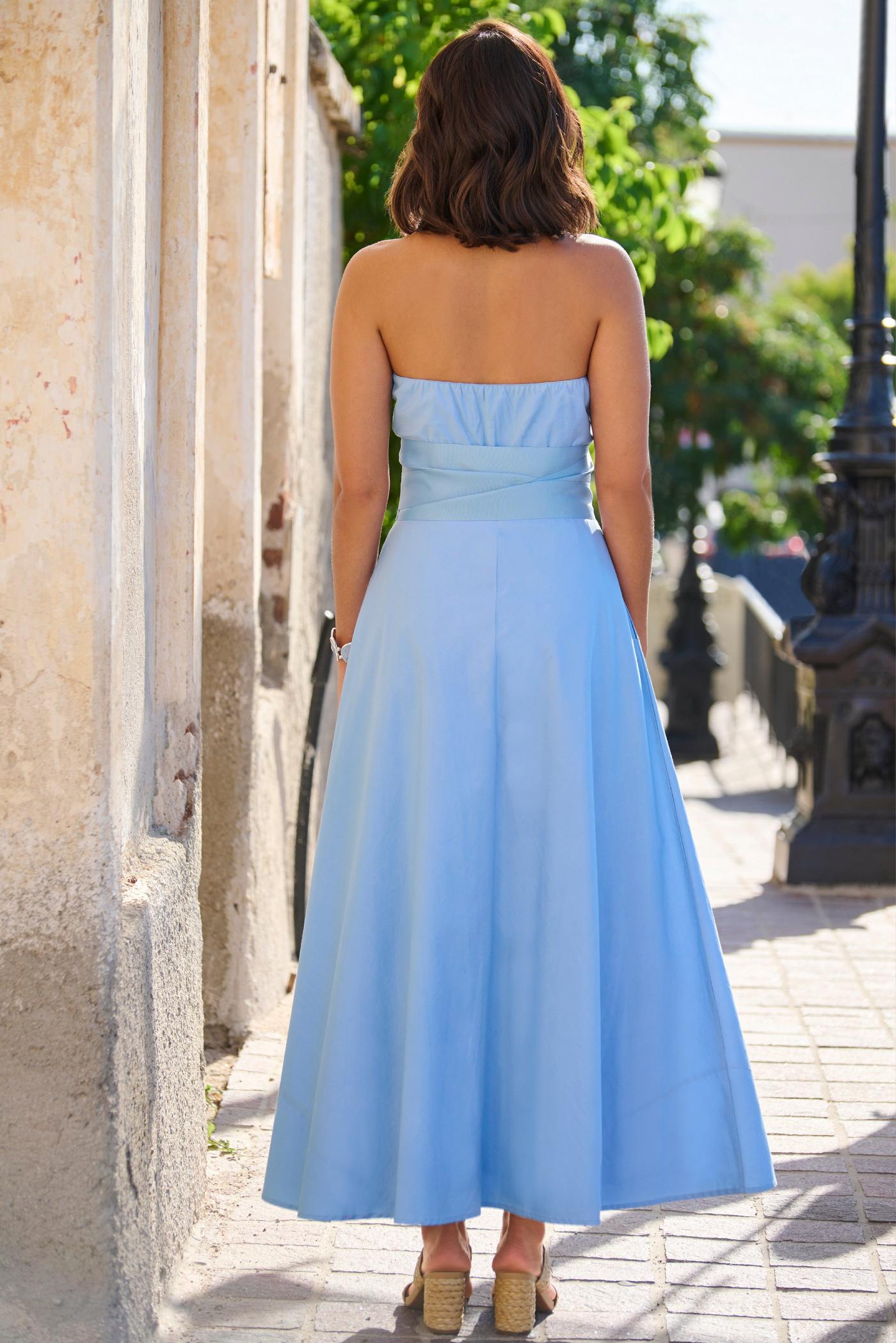 Powder blue best sale shirt dress