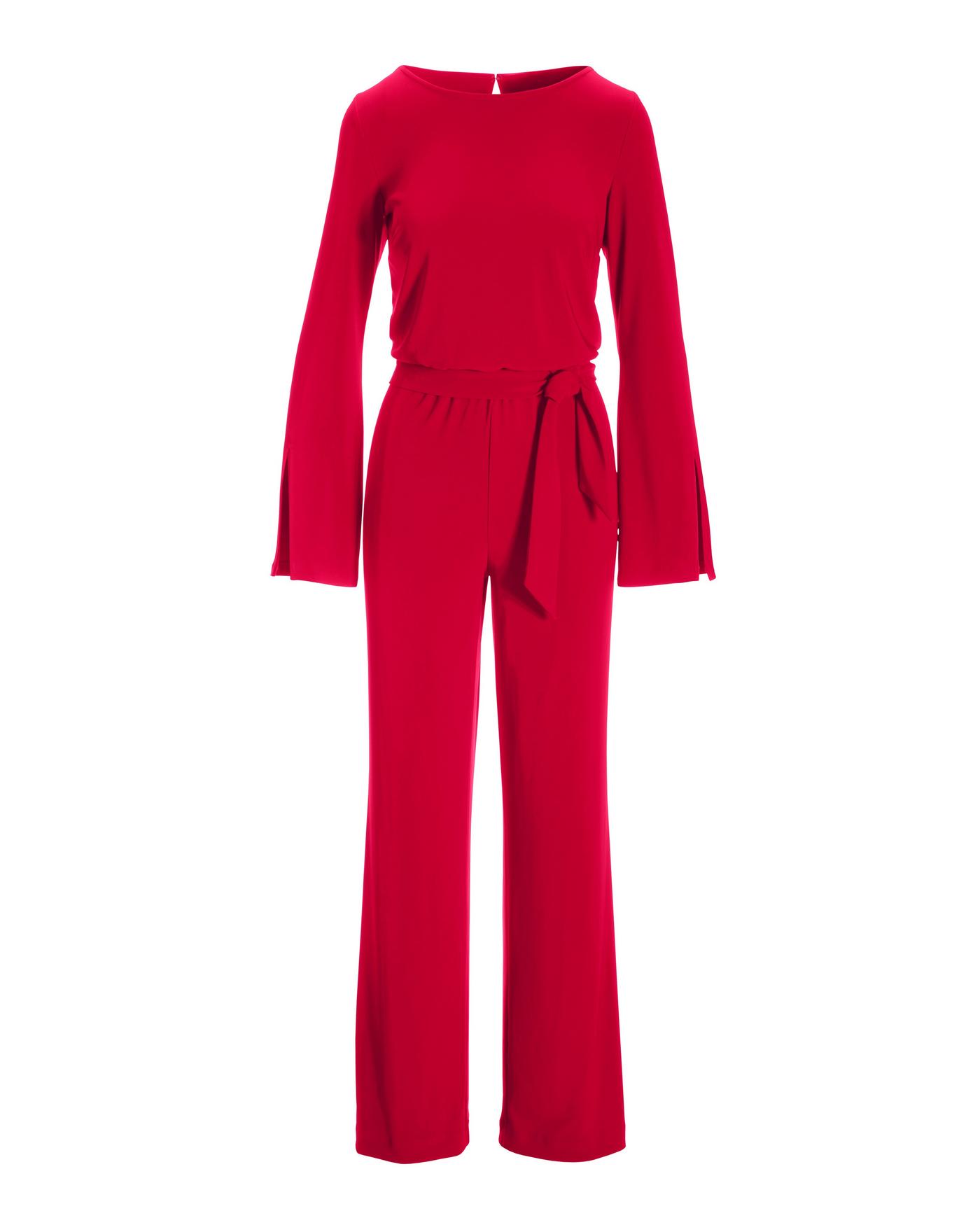 Boston proper red store jumpsuit