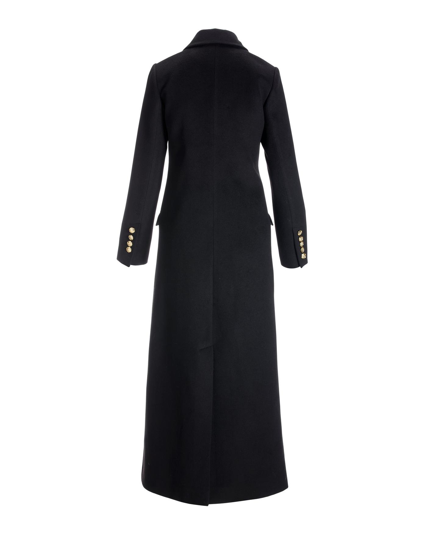 Ladies black fitted coat best sale