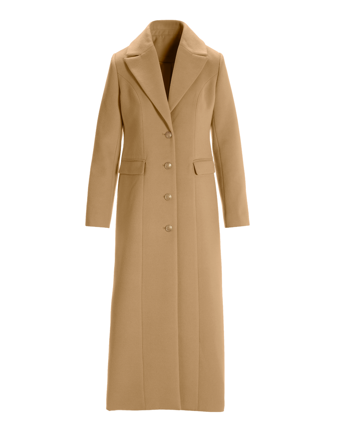 Floor length camel coat best sale