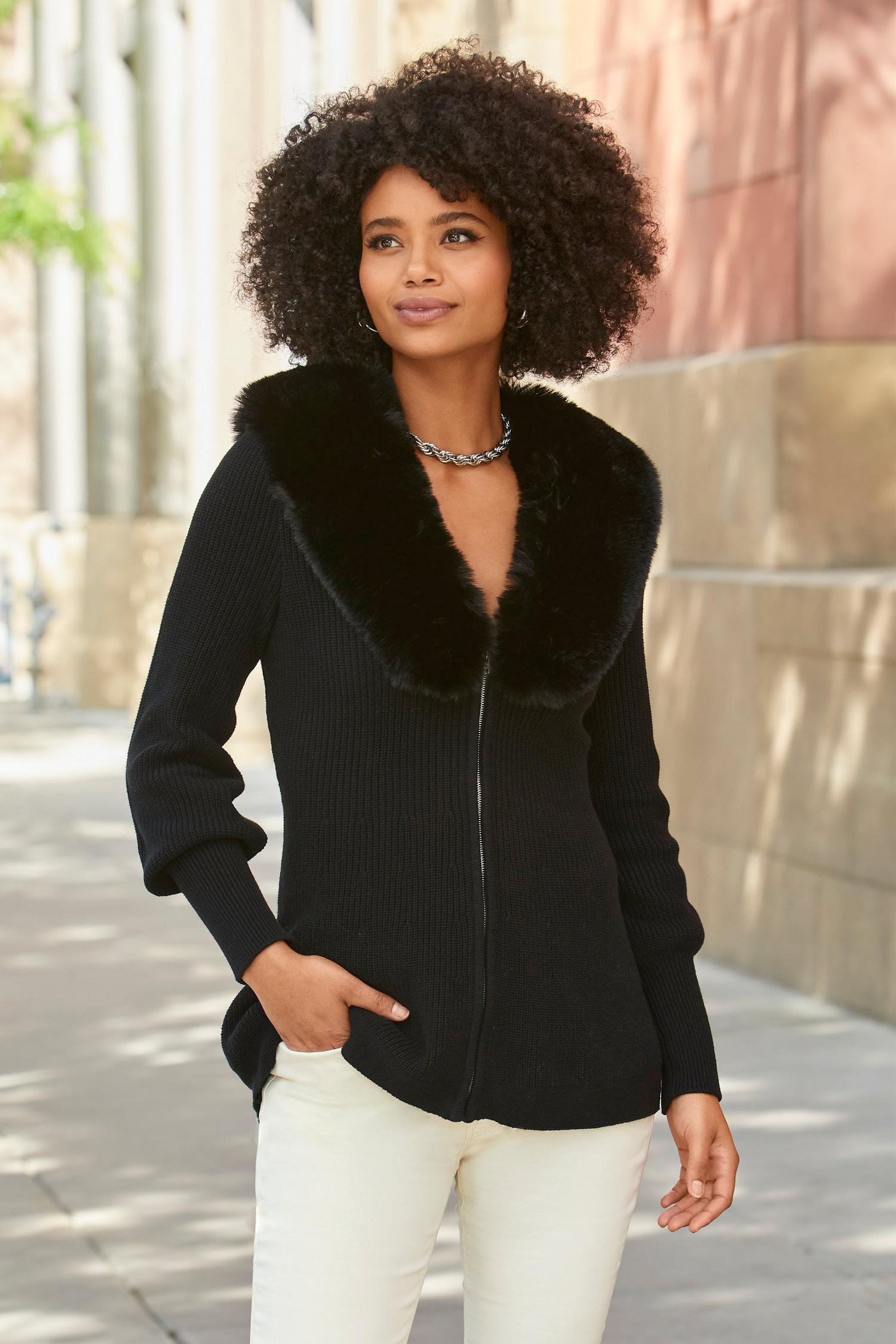 zip up cardigan sweater