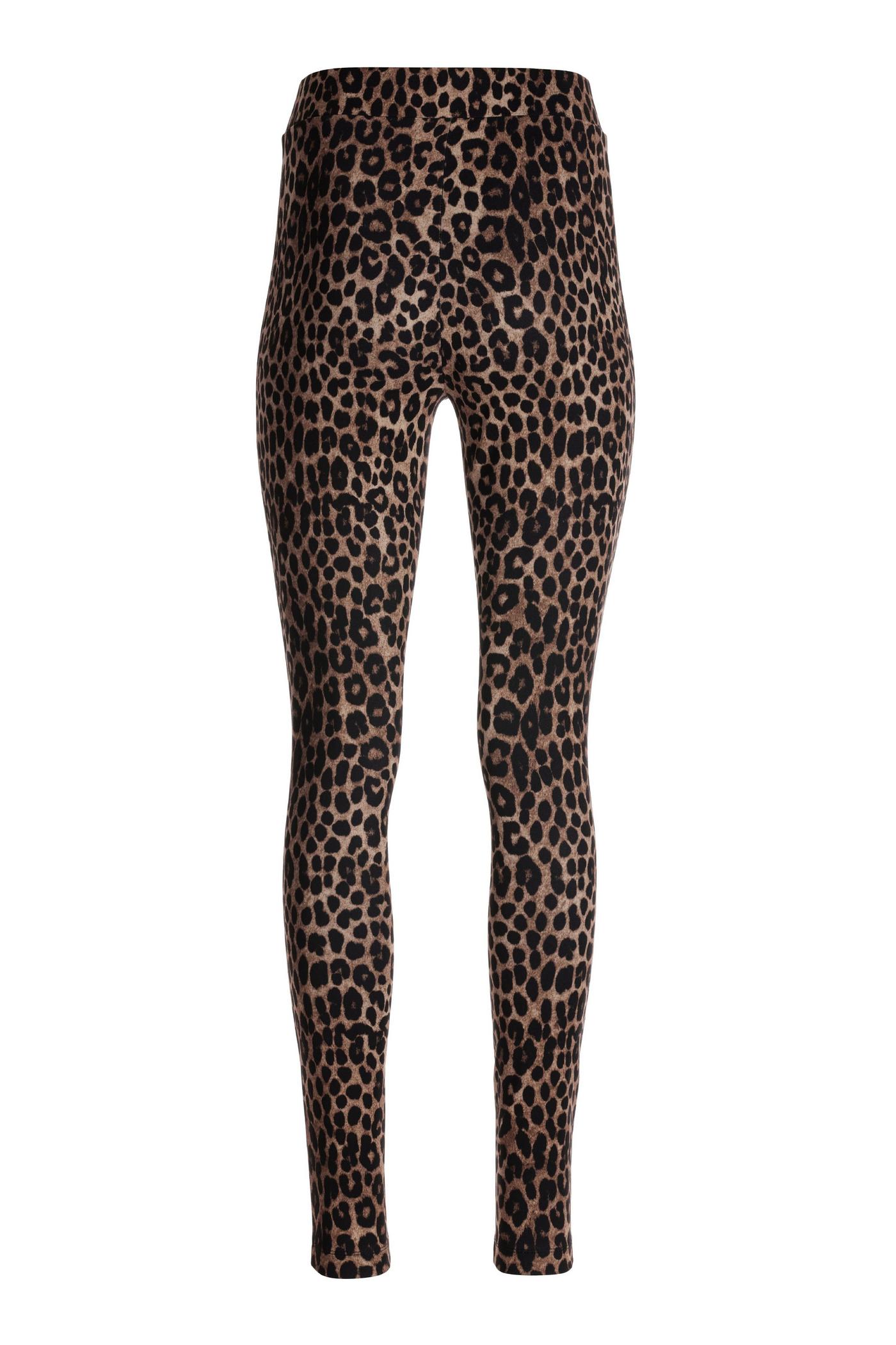 Bad Boned Legging - Black / Leopard Stripe