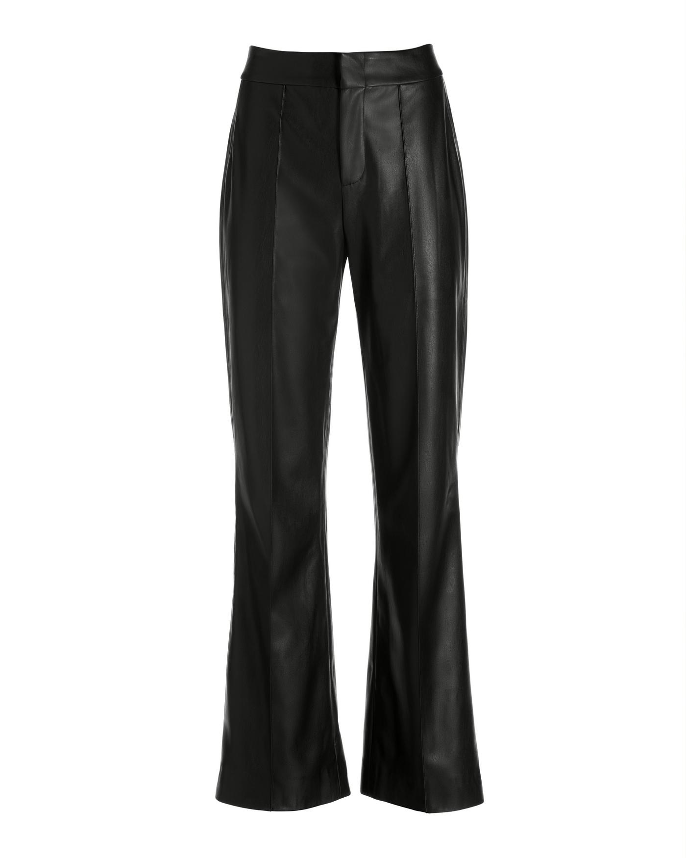 Faux Leather Going Back Wide-Leg Pants