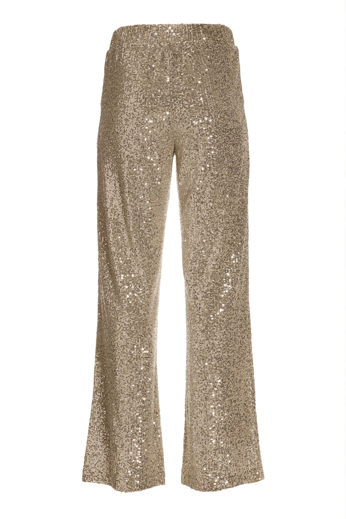 Sequin Flared Trouser Pants  Champagne – Wedges And Wide Legs Boutique