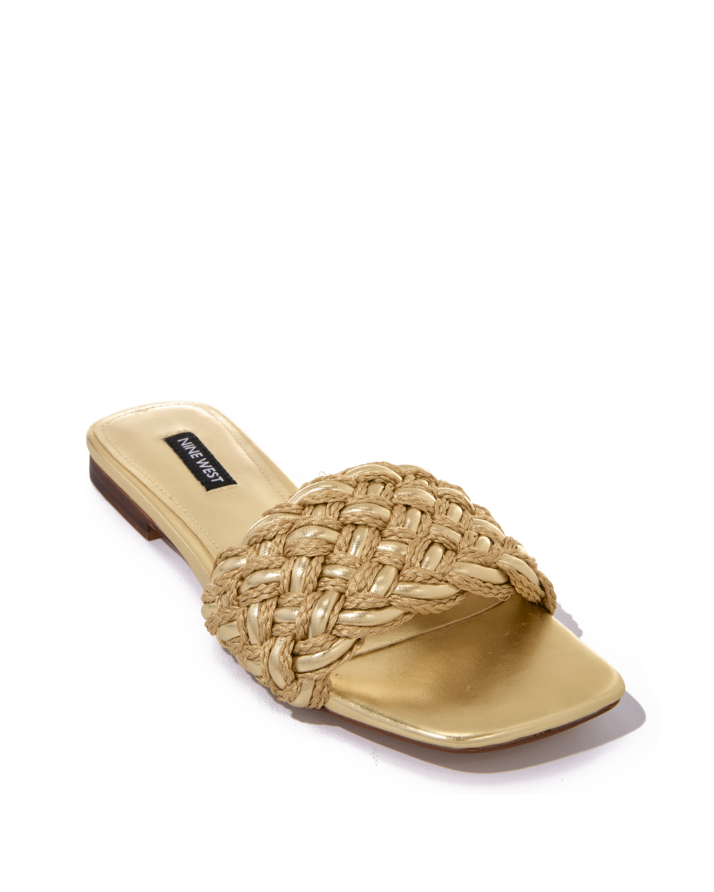 Braided Slide Sandal - Gold | Boston Proper