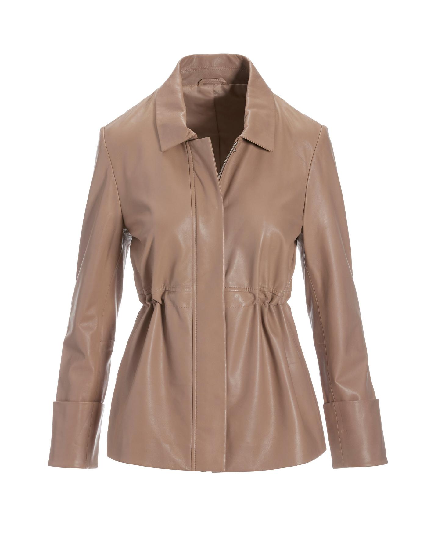 Leather utility jacket women's sale