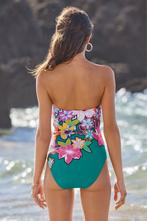 Bright Floral Bandeau One Piece Swimsuit - Multicolor | Boston Proper
