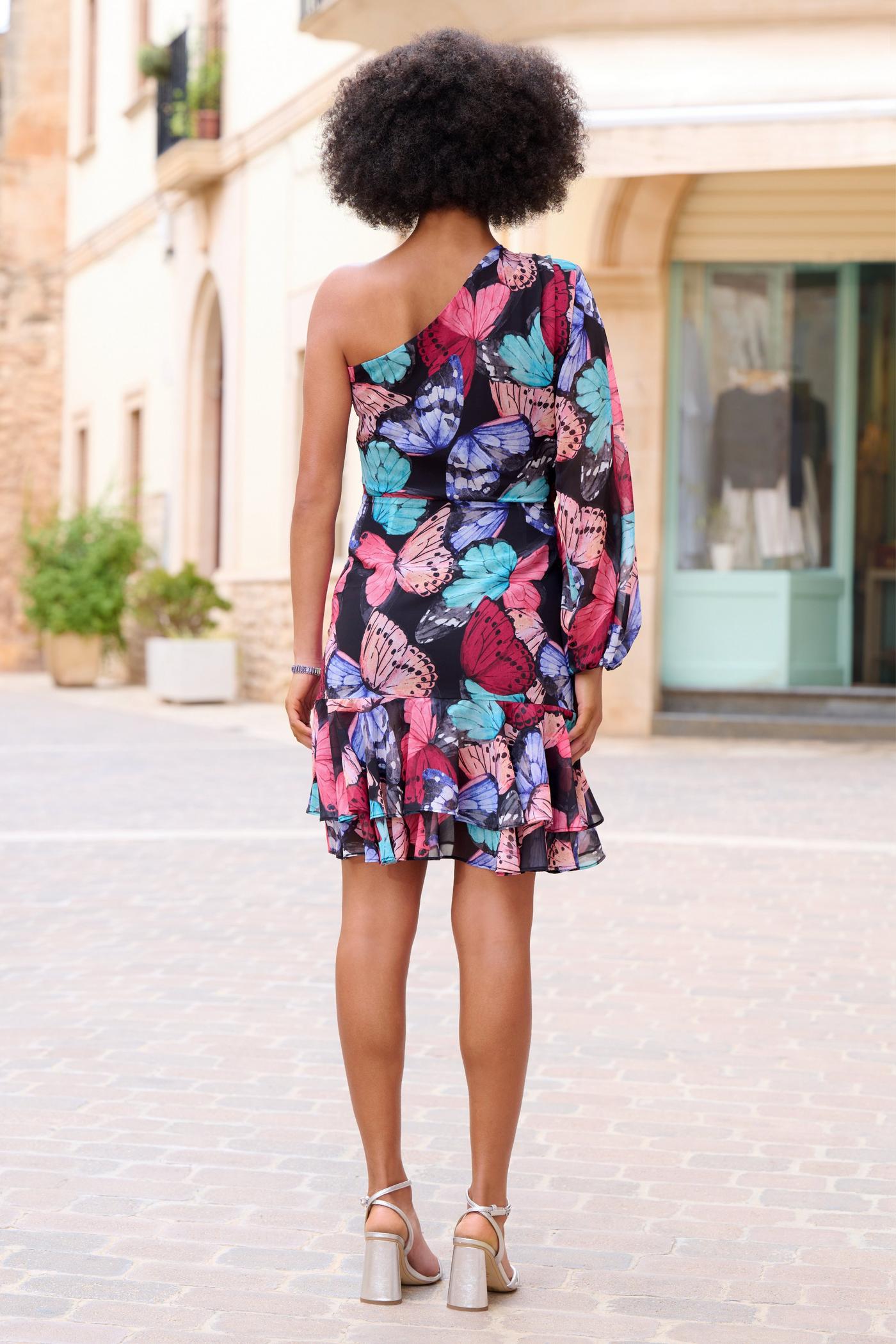 Butterfly on shoulder outlet dress