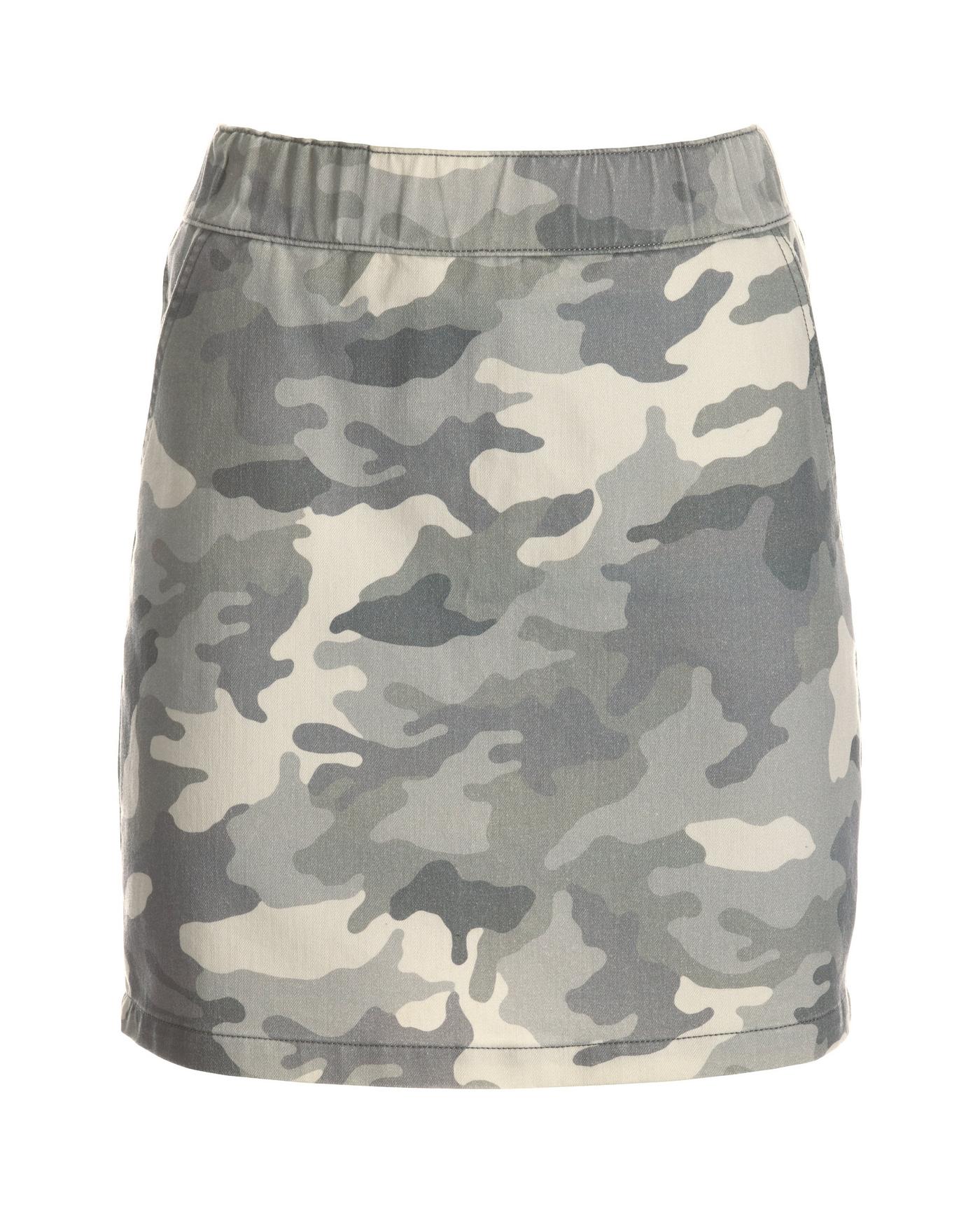 MRULIC Double-Layer Sports Camouflage A-Line Skirt, Shorts for