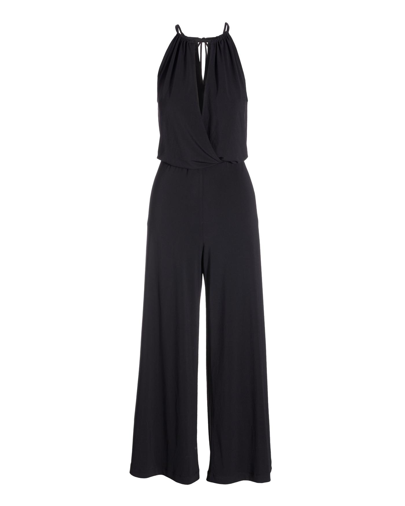 Black Halter Jumpsuit - Open Back Keyhole Jumpsuit - Front Cut Out