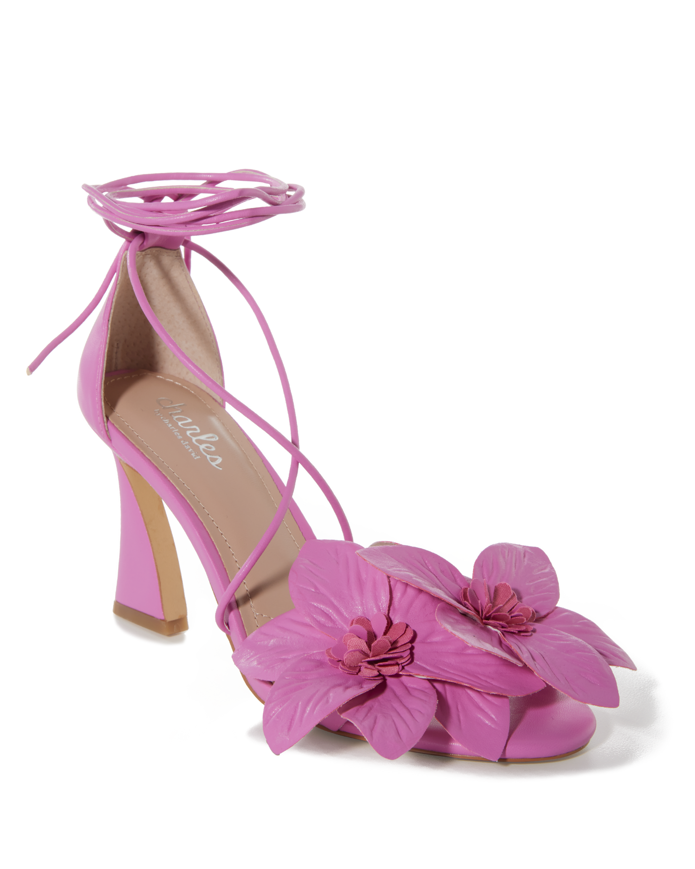 Pink 2024 floral heels