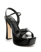 Ground Rules Black Multi Strap Heels