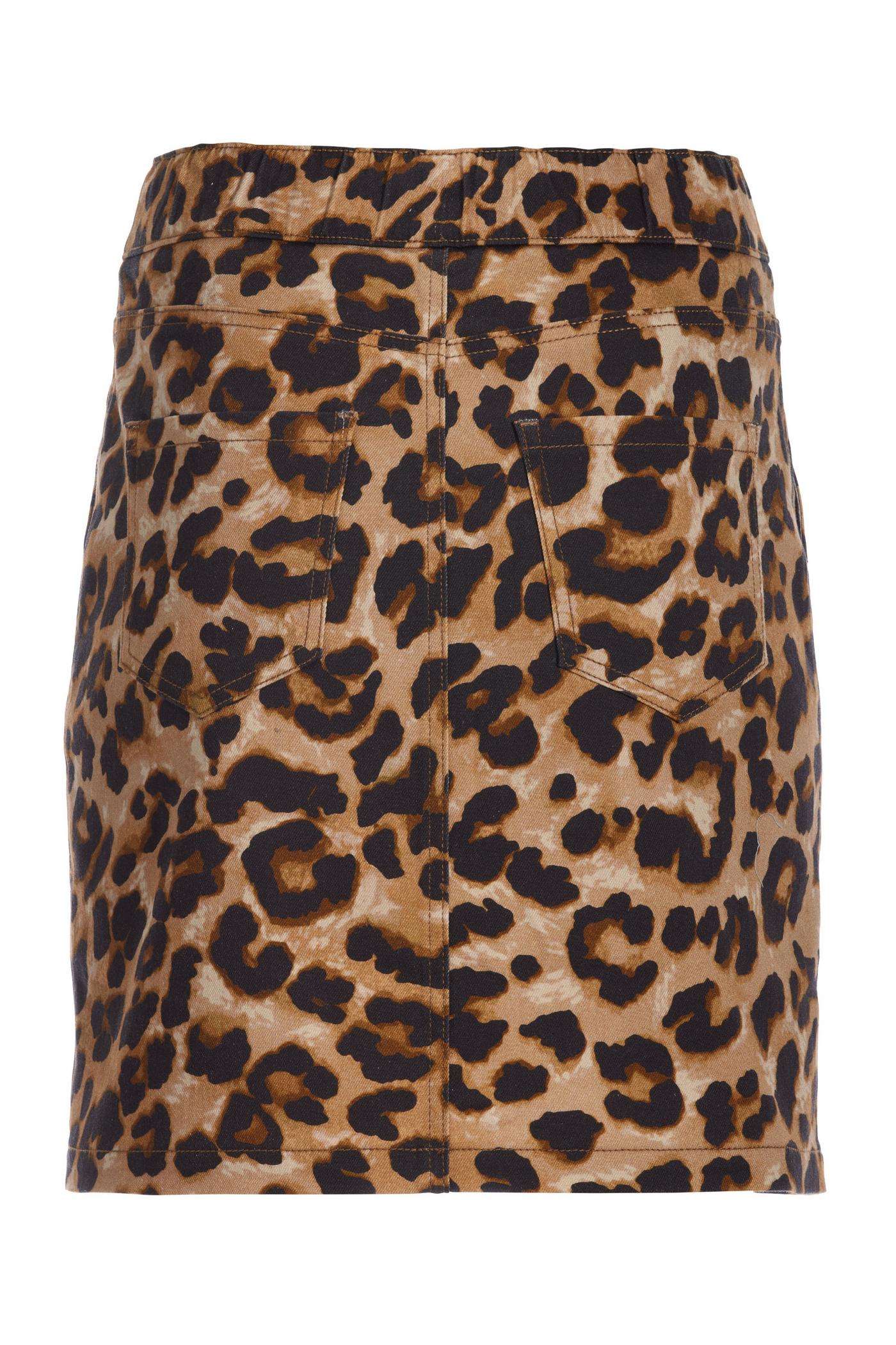 Exploded Cheetah Print Pull On Skort Neutral Boston Proper