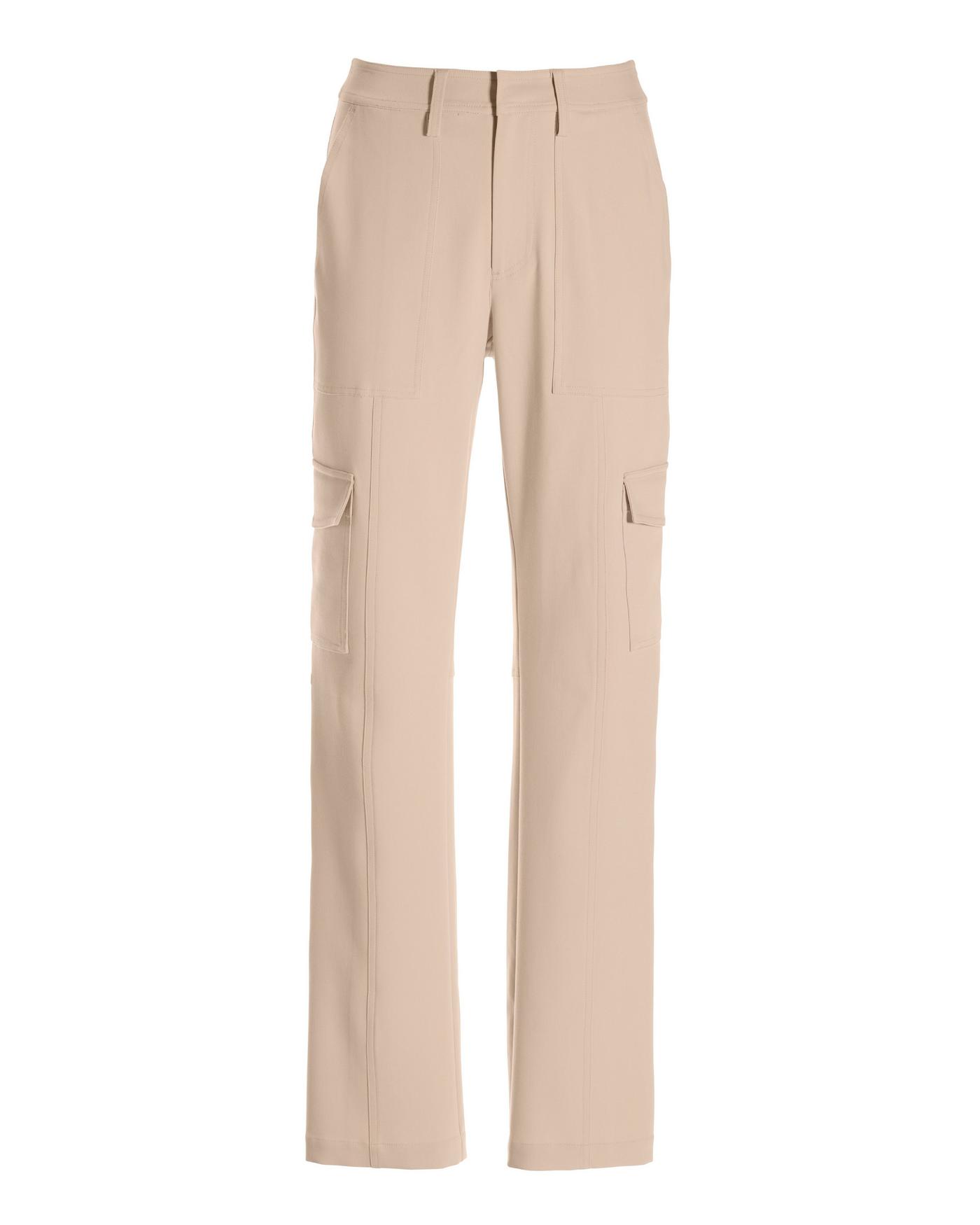 Sedona Chic Cargo Straight Leg Pant - Light Tan