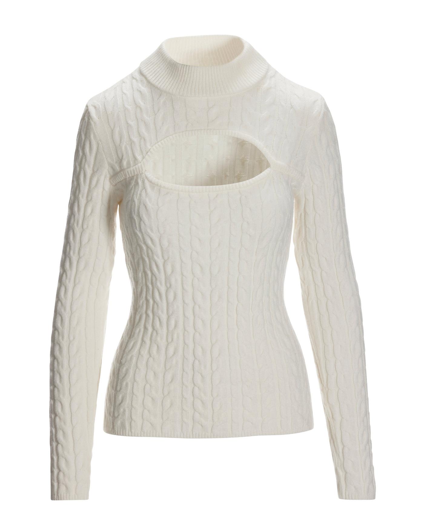 Cable Cut Out Sweater - Off White