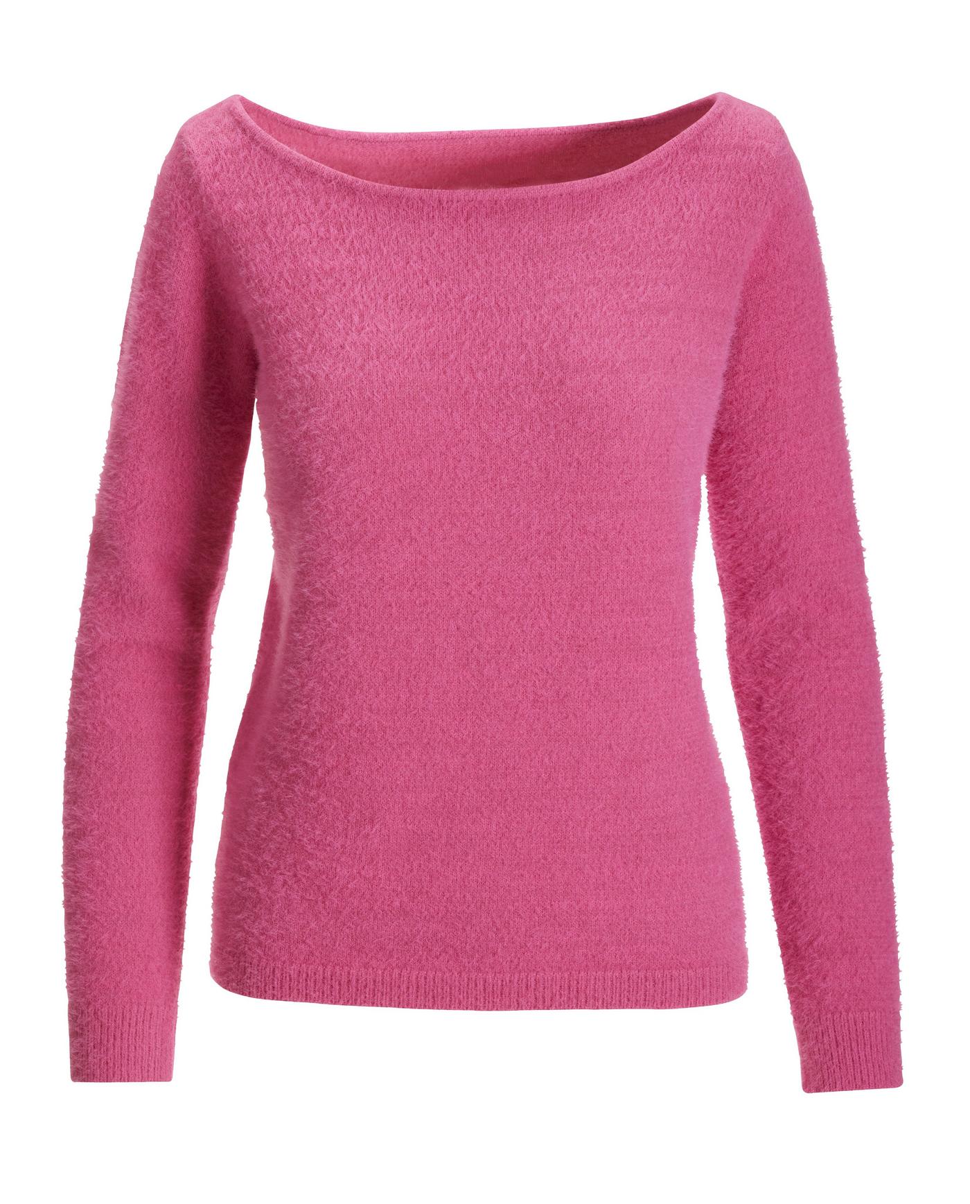 Plush Slouchy Sweater - Phlox Pink