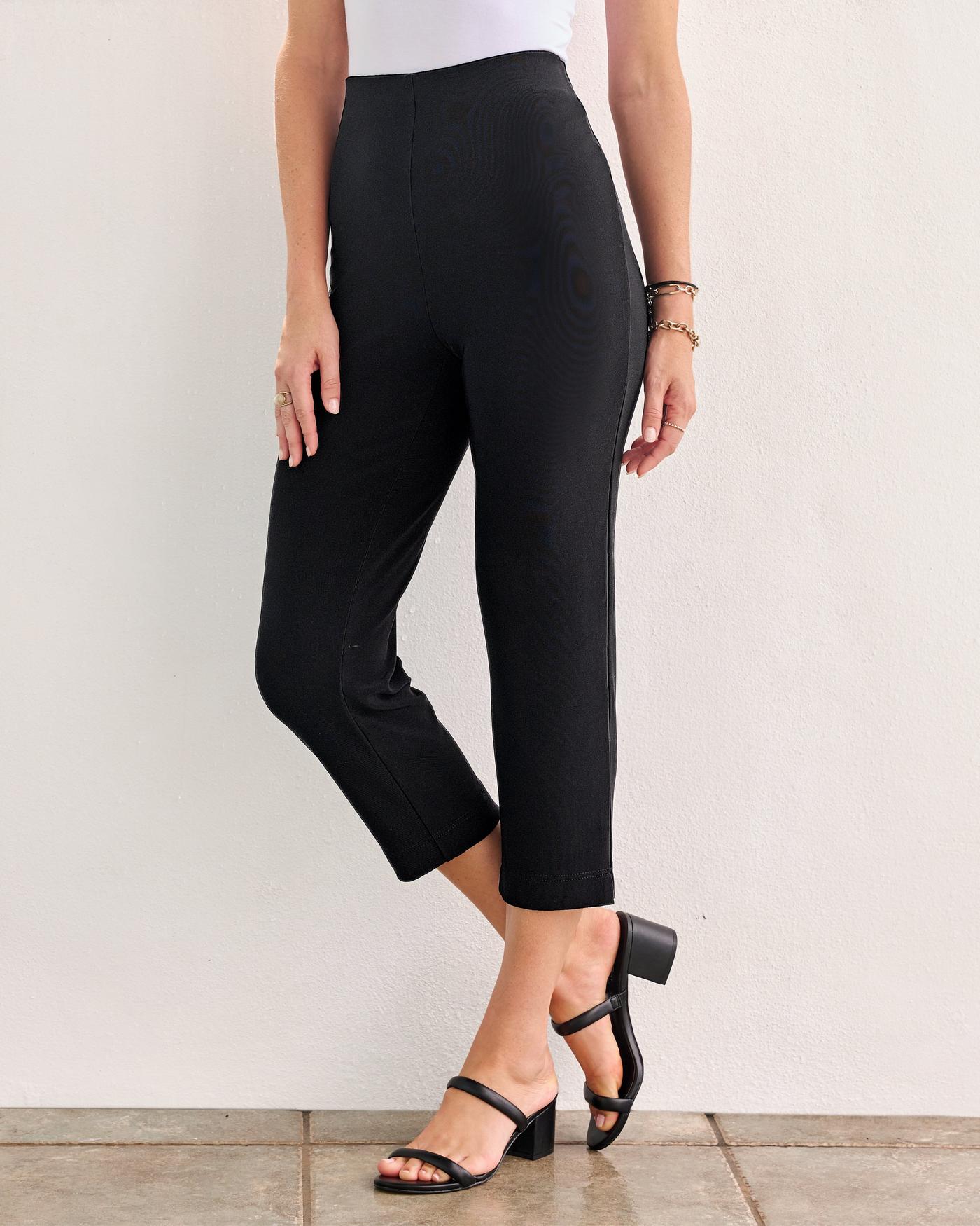 Beyond Yoga HIGH WAIST Midi Yoga Leggings – Jet Black