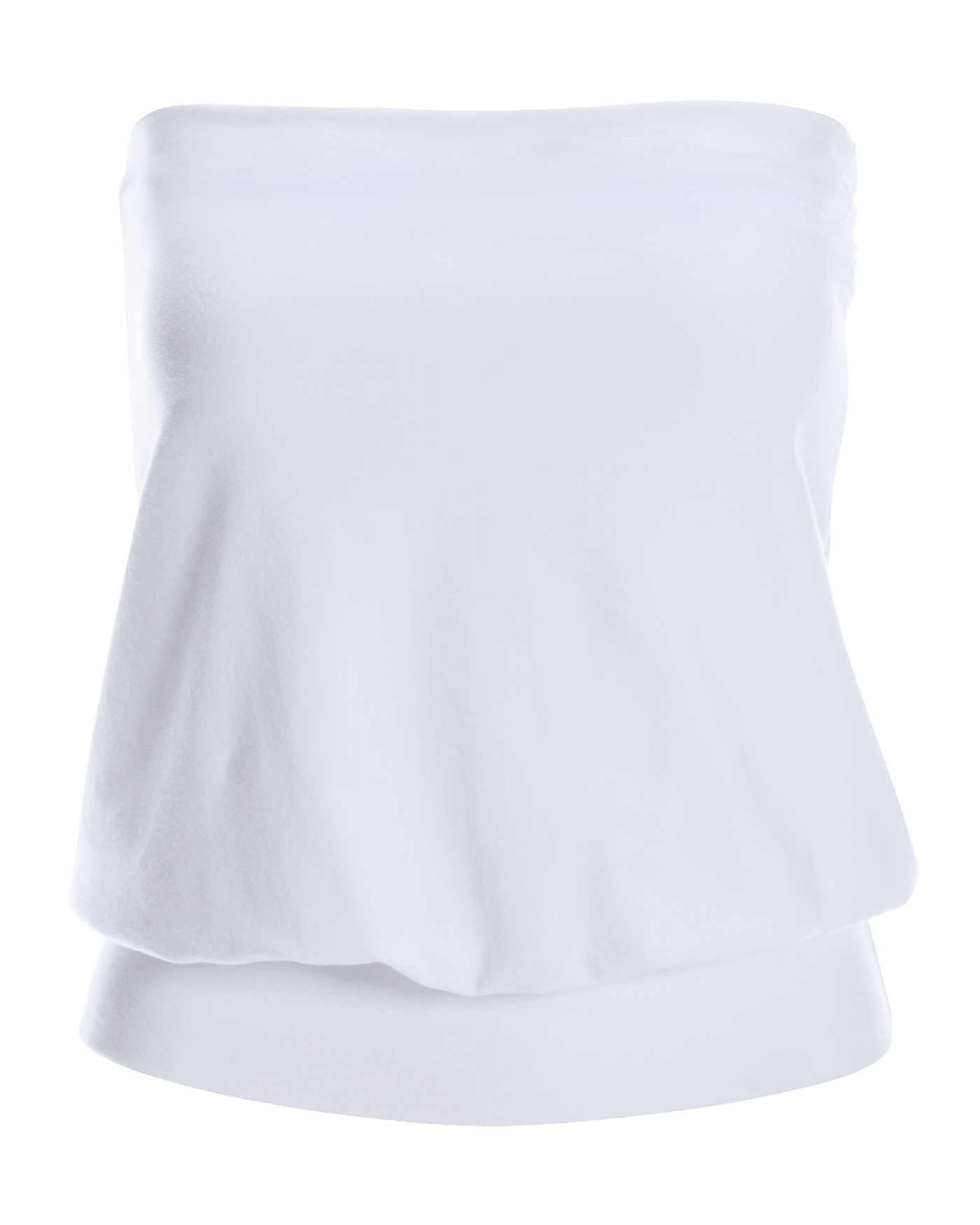 So Sexy Strapless Blouson Tube Top - White | Boston Proper