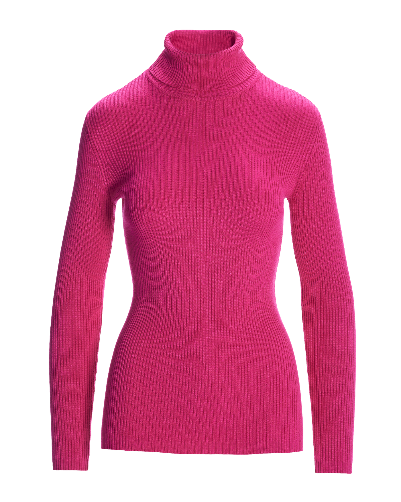 Ribbed Turtleneck Sweater Cabaret Pink | Boston Proper