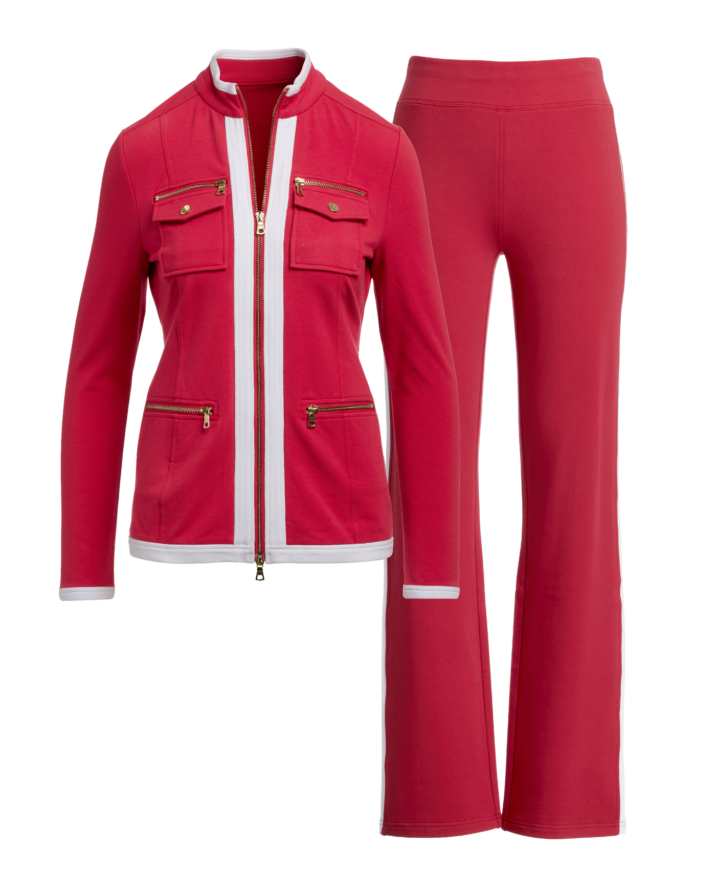 Chic Zippered Sport Coordinate Set Jester Red | Boston Proper