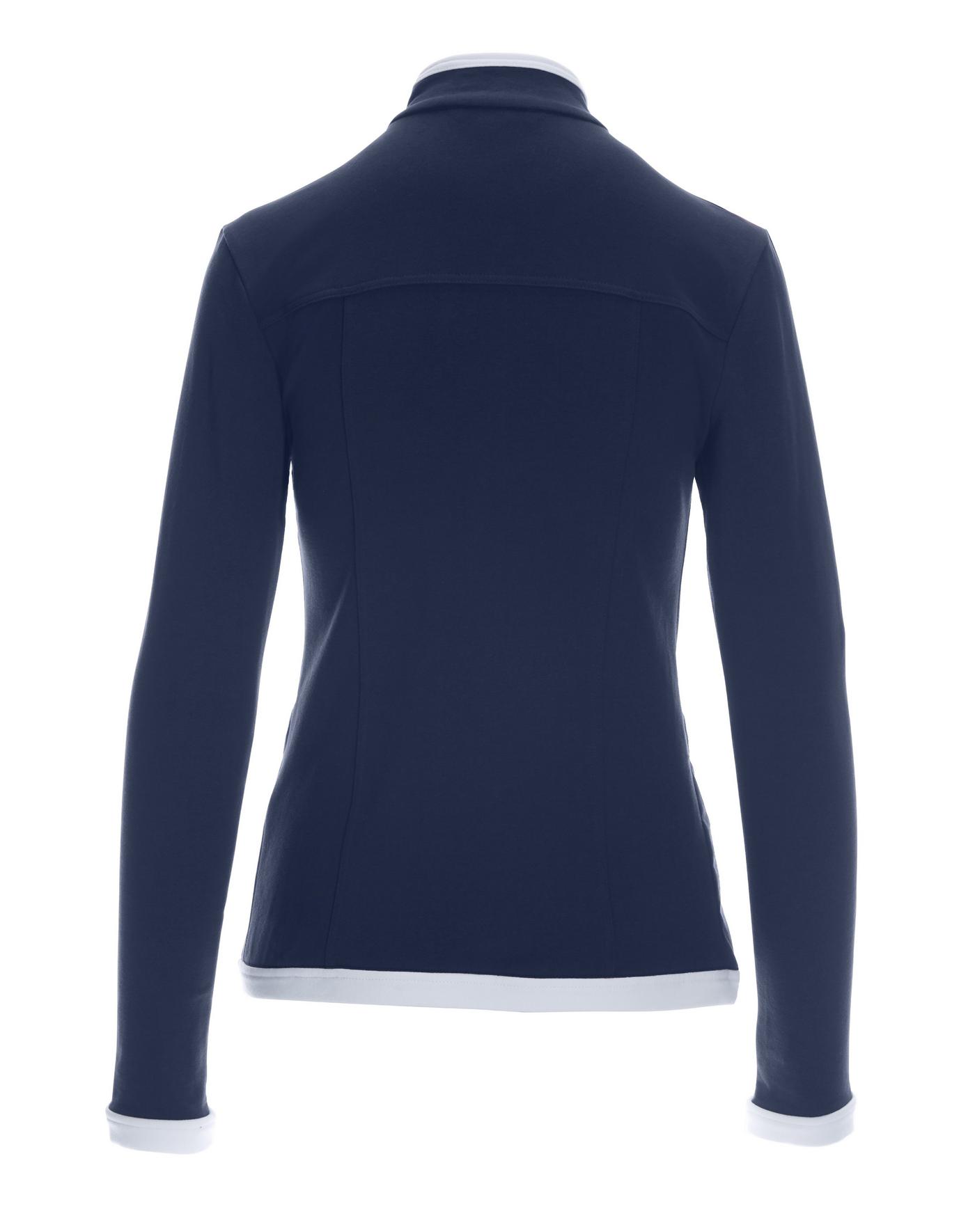 Chic Zippered Sport Coordinate Set - Navy/White | Boston Proper