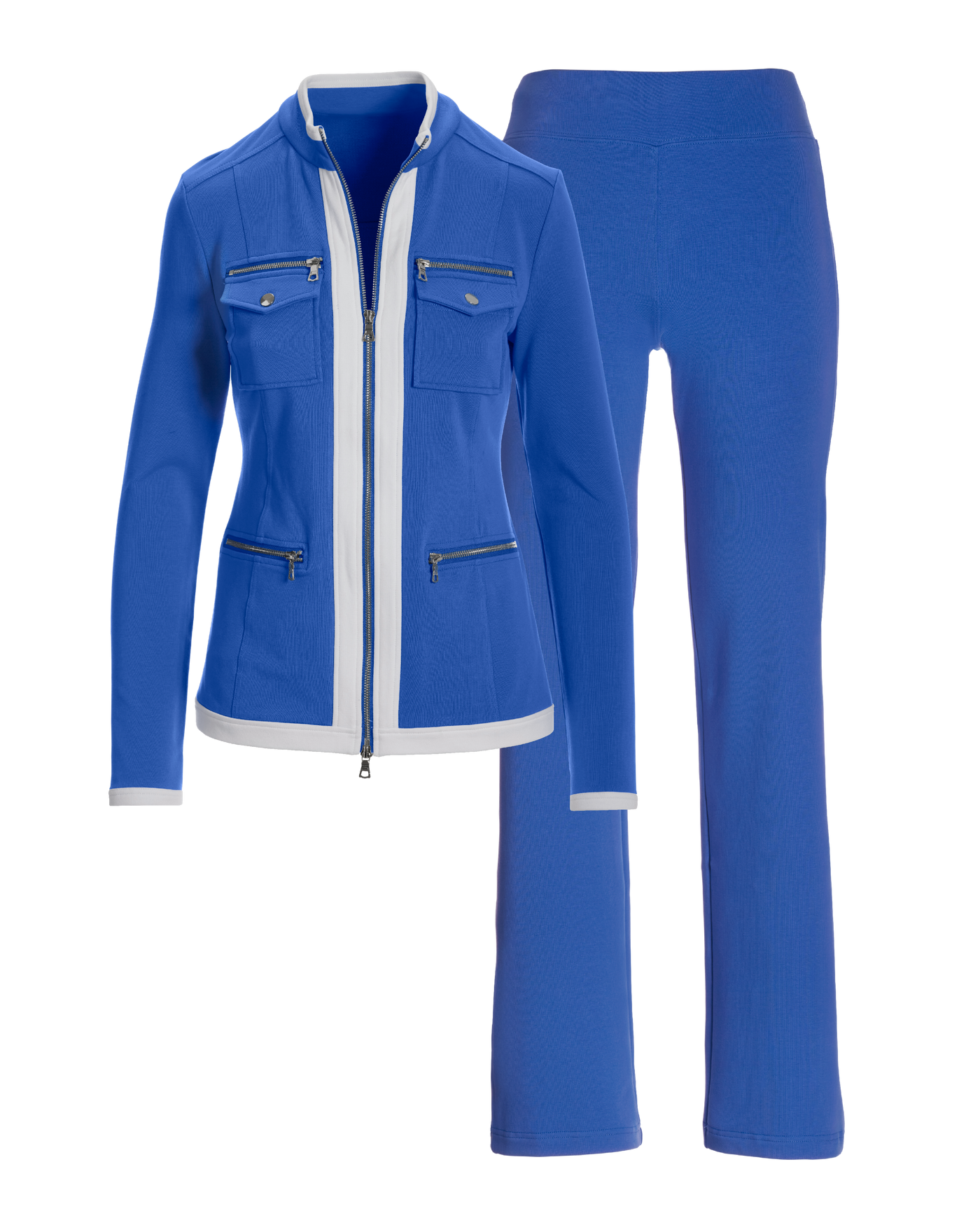Chic Zippered Sport Coordinate Set Palace Blue | Boston Proper