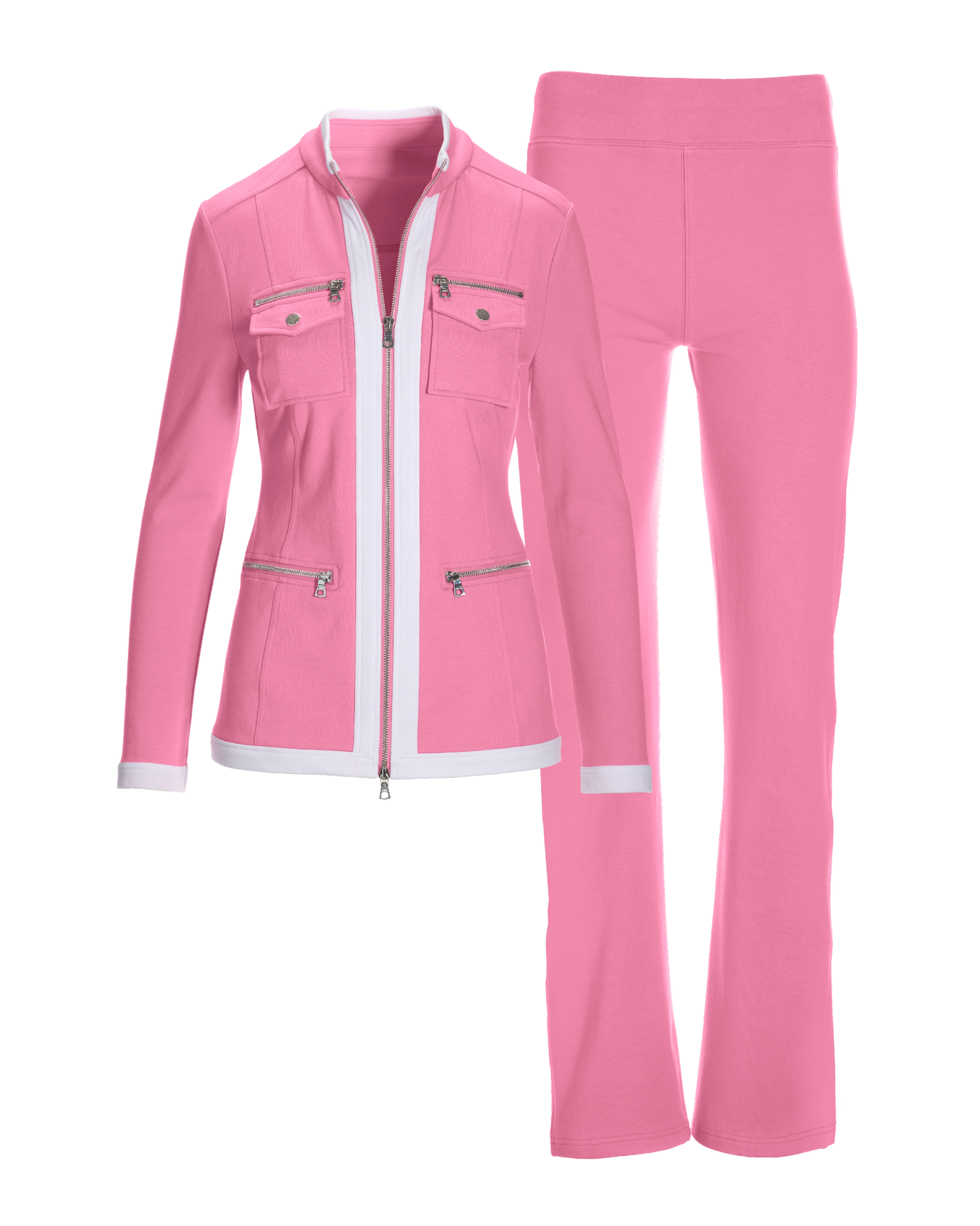 Chic Zippered Sport Coordinate Set Fuchsia Pink | Boston Proper