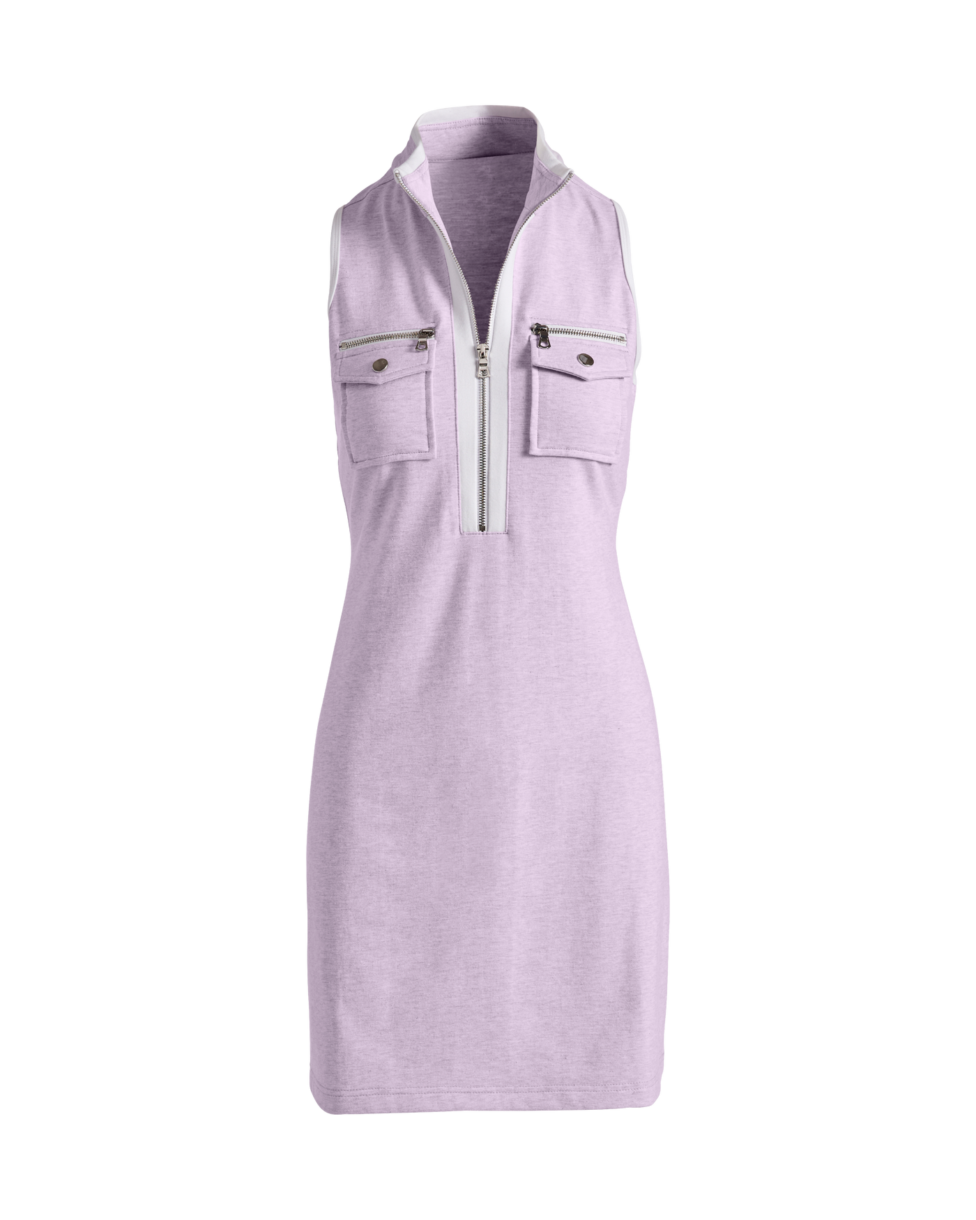 kyle richards purple dress SPANX | Get Moving Zip Front Dress