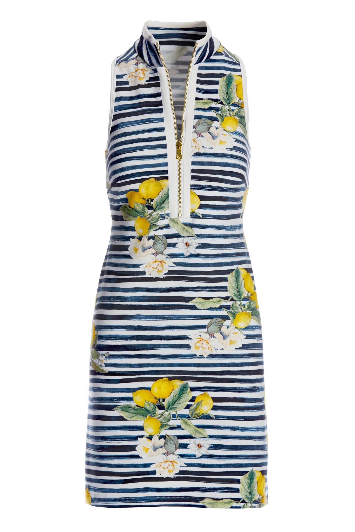 Navy and lemon dress hotsell