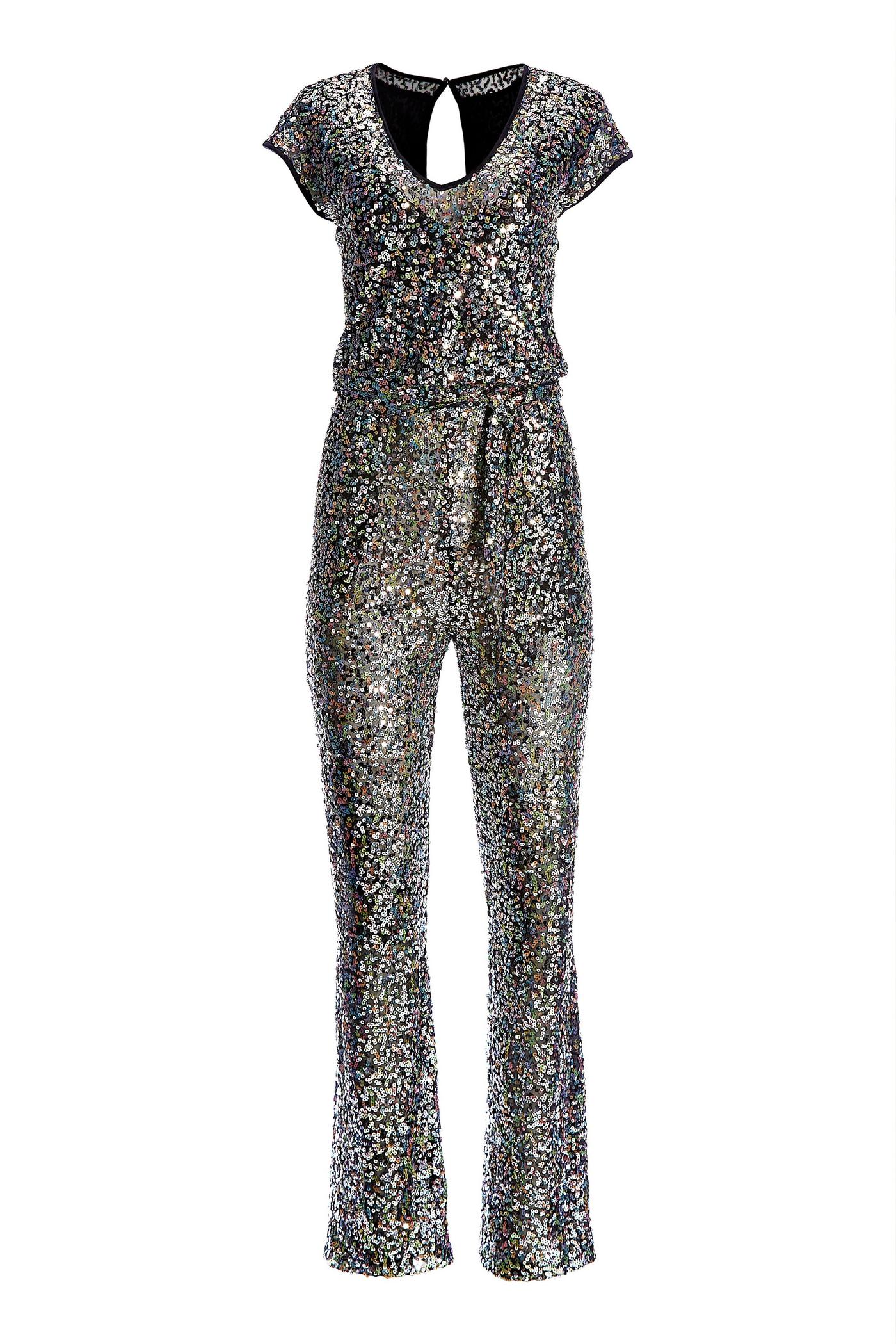 Multi sequin jumpsuit deals